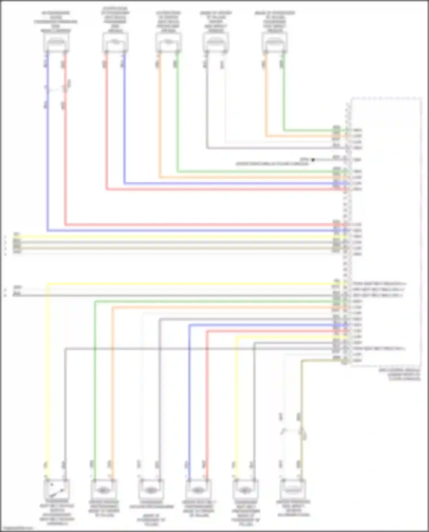 Wiring diagram driver pressure side impact sensor for Kia Soul II facelift (2016-2019) (1 of 1)