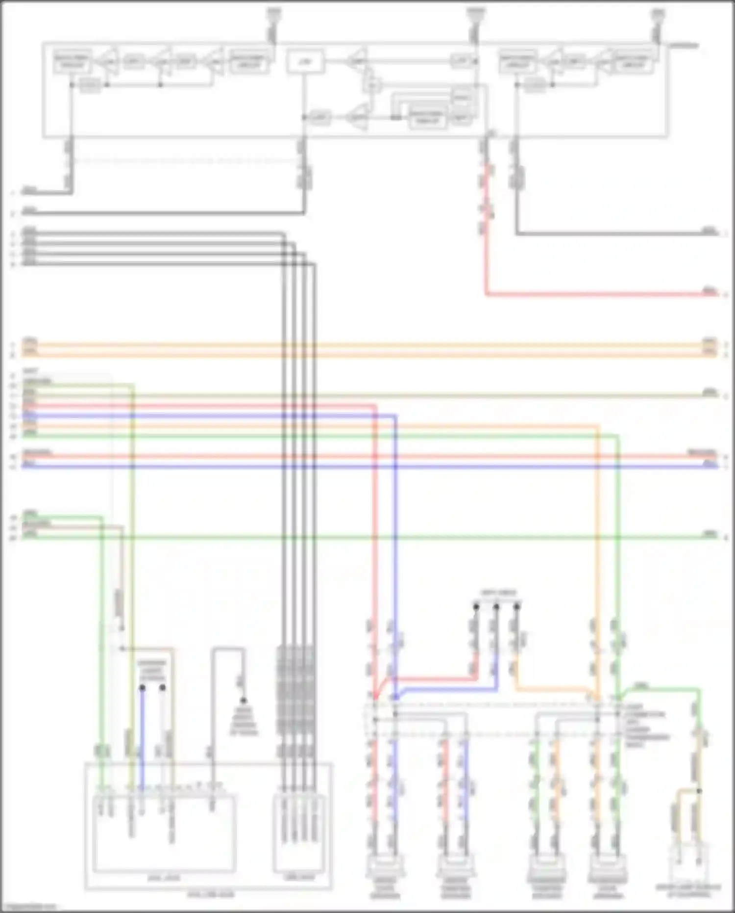 Wiring diagram driver tweeter speaker for Kia Soul II facelift (2016-2019) (2 of 2)