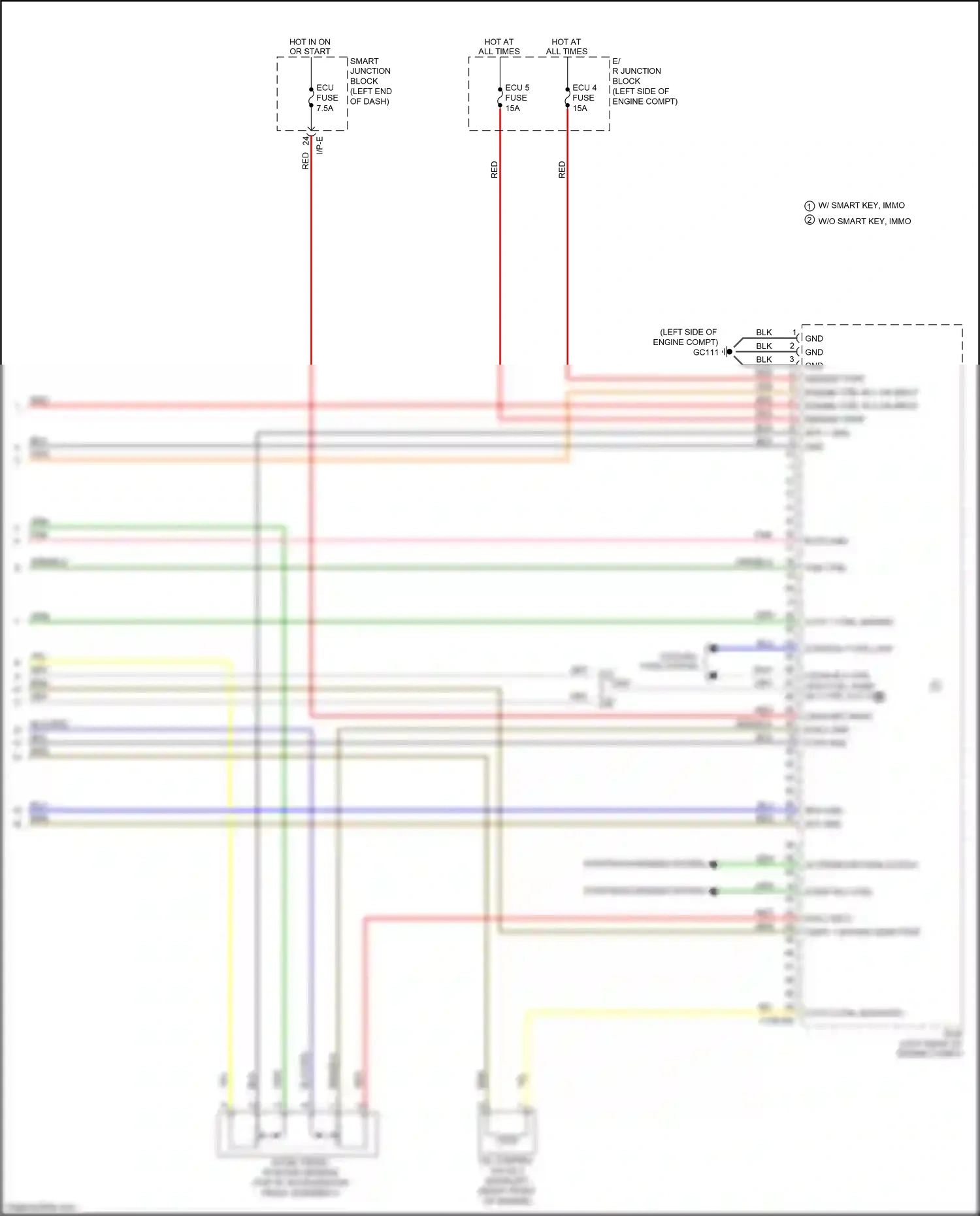 Wiring diagram ects gnd for Kia Soul II facelift (2016-2019) (2 of 4)