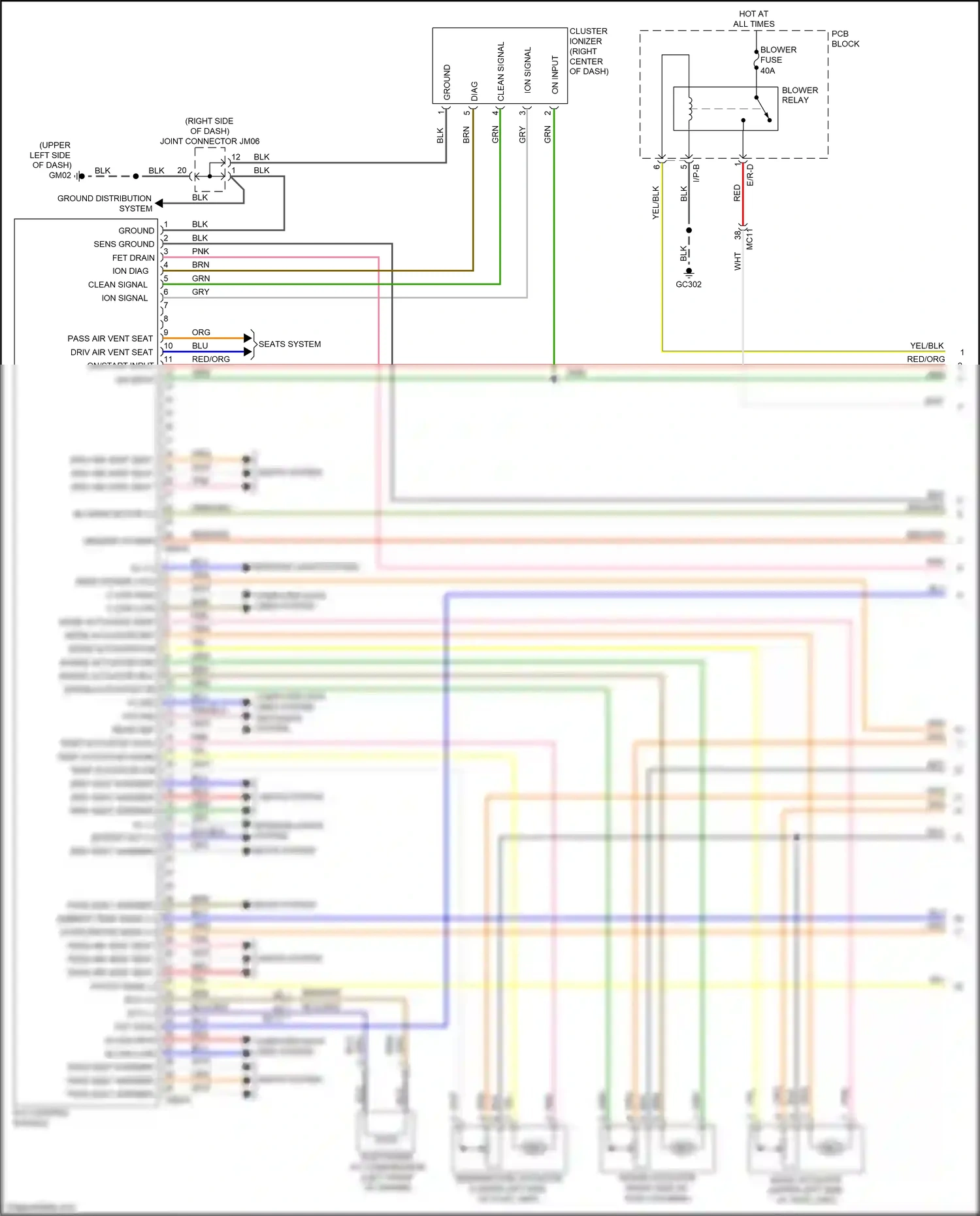 Wiring diagram electronic a/c compressor for Kia Soul II facelift (2016-2019) (3 of 4)