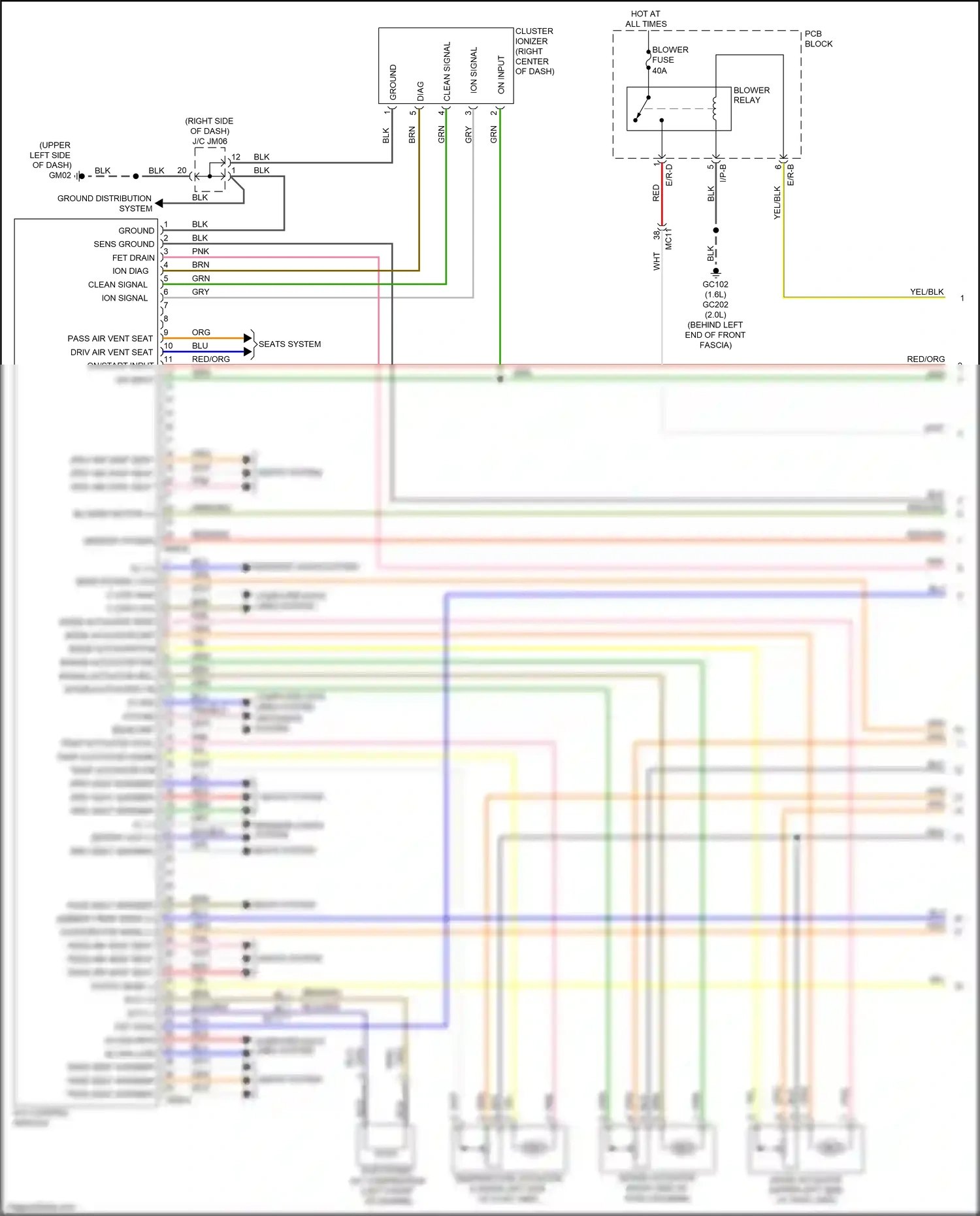 Wiring diagram electronic a/c compressor for Kia Soul II facelift (2016-2019) (1 of 4)