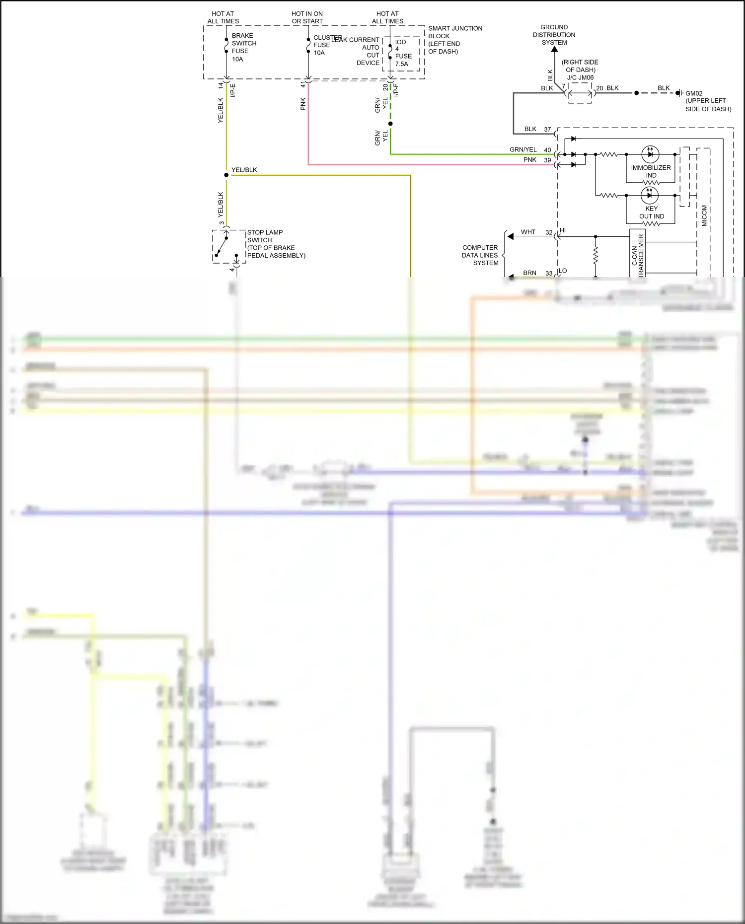 Kia Soul II facelift (2016-2019) esc module wiring diagram  (4 of 9)