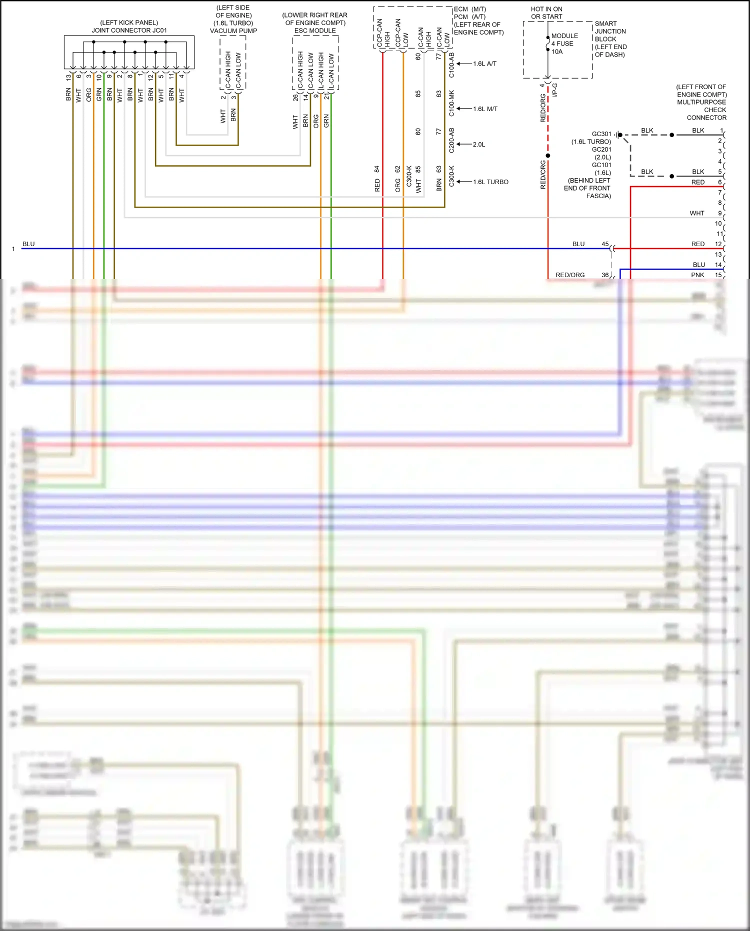 Kia Soul II facelift (2016-2019) esc module wiring diagram  (2 of 9)