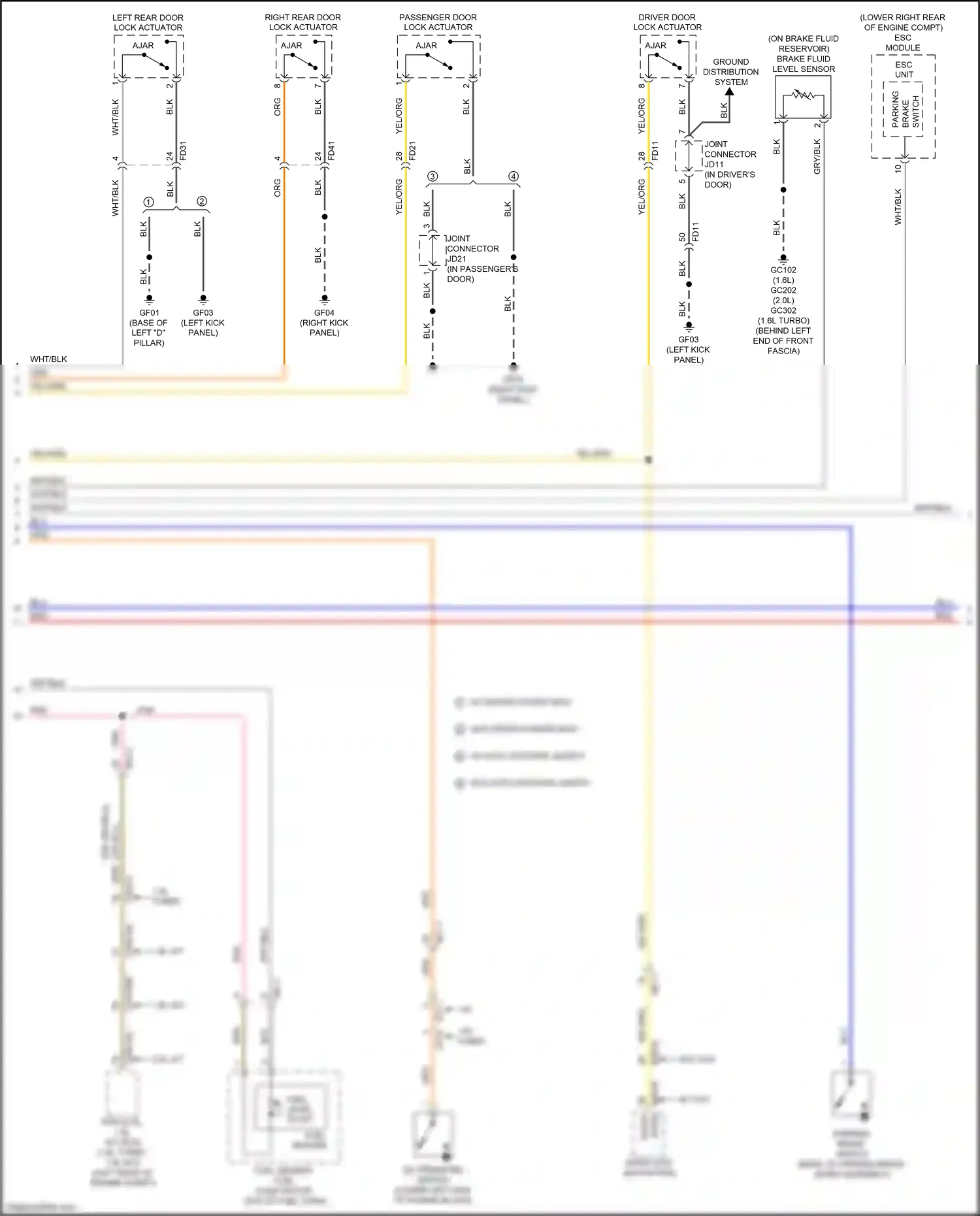 Kia Soul II facelift (2016-2019) esc module wiring diagram  (5 of 9)