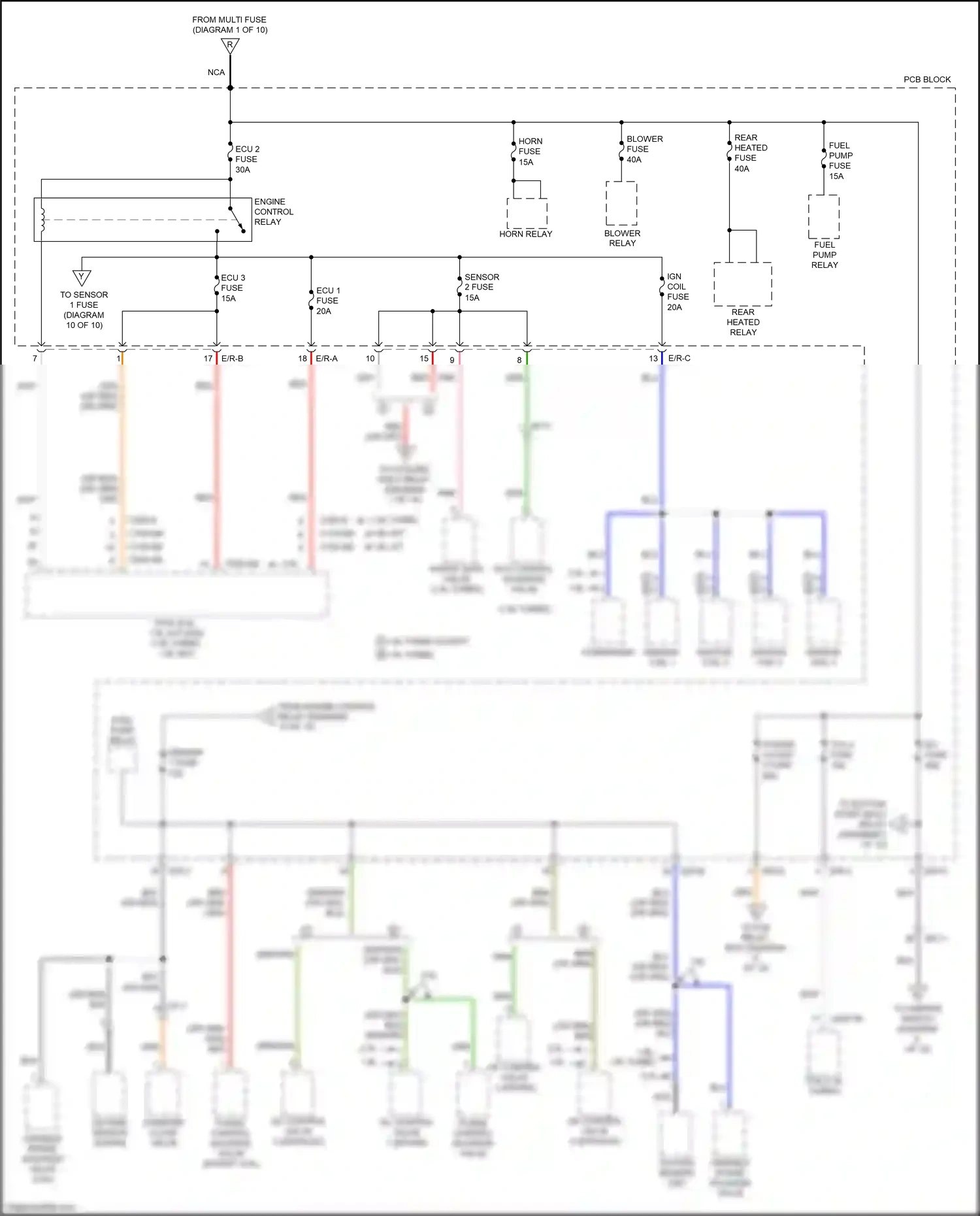 Wiring diagram except 2.0l for Kia Soul II facelift (2016-2019) (1 of 1)