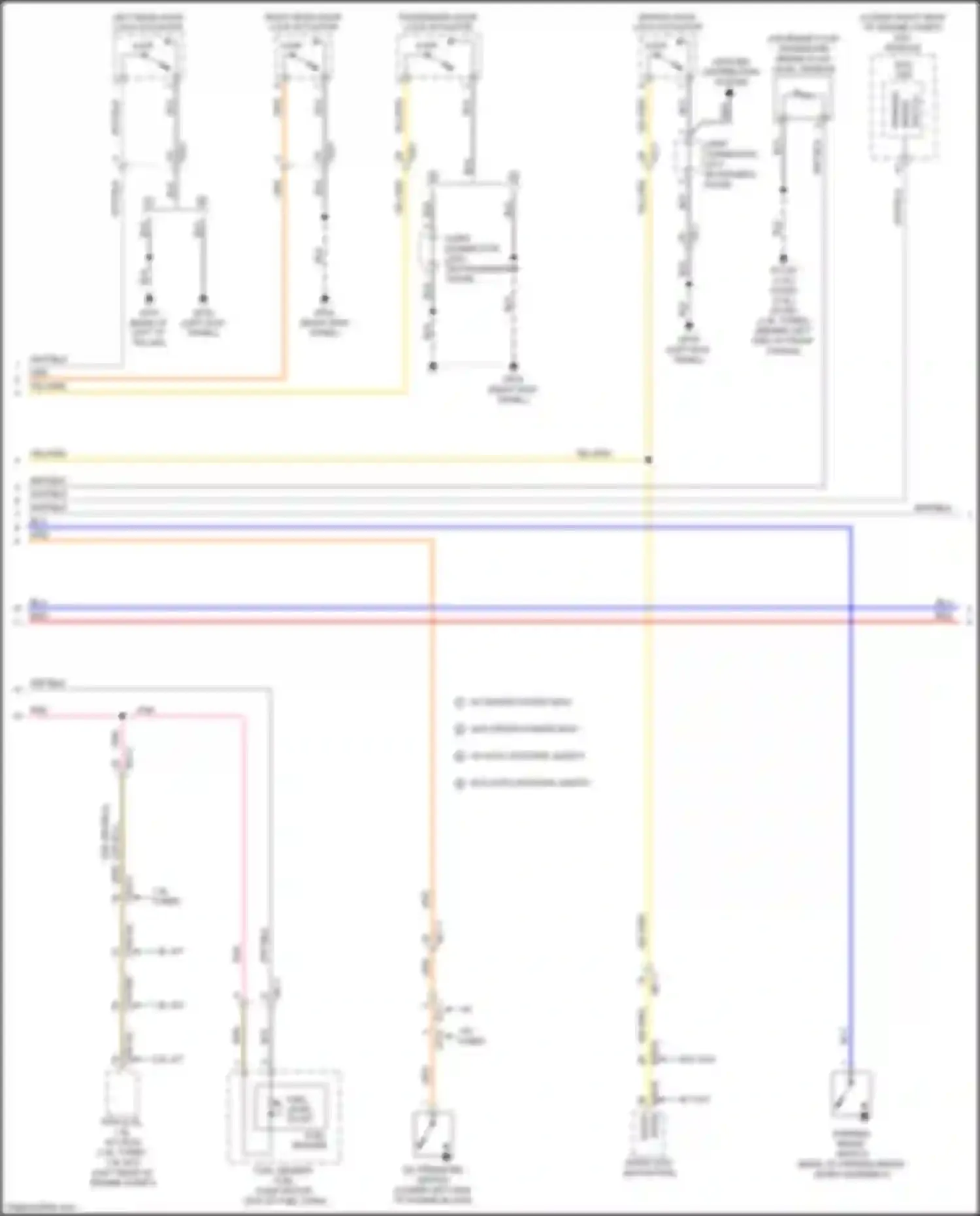 Wiring diagram fuel level float for Kia Soul II facelift (2016-2019) (1 of 1)