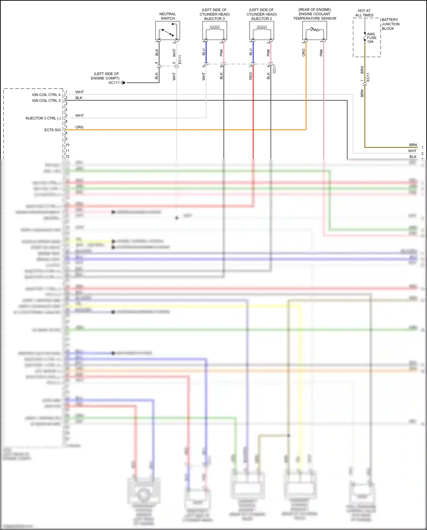 Kia Soul II facelift (2016-2019) ign coil ctrl 2 wiring diagram  (1 of 2)
