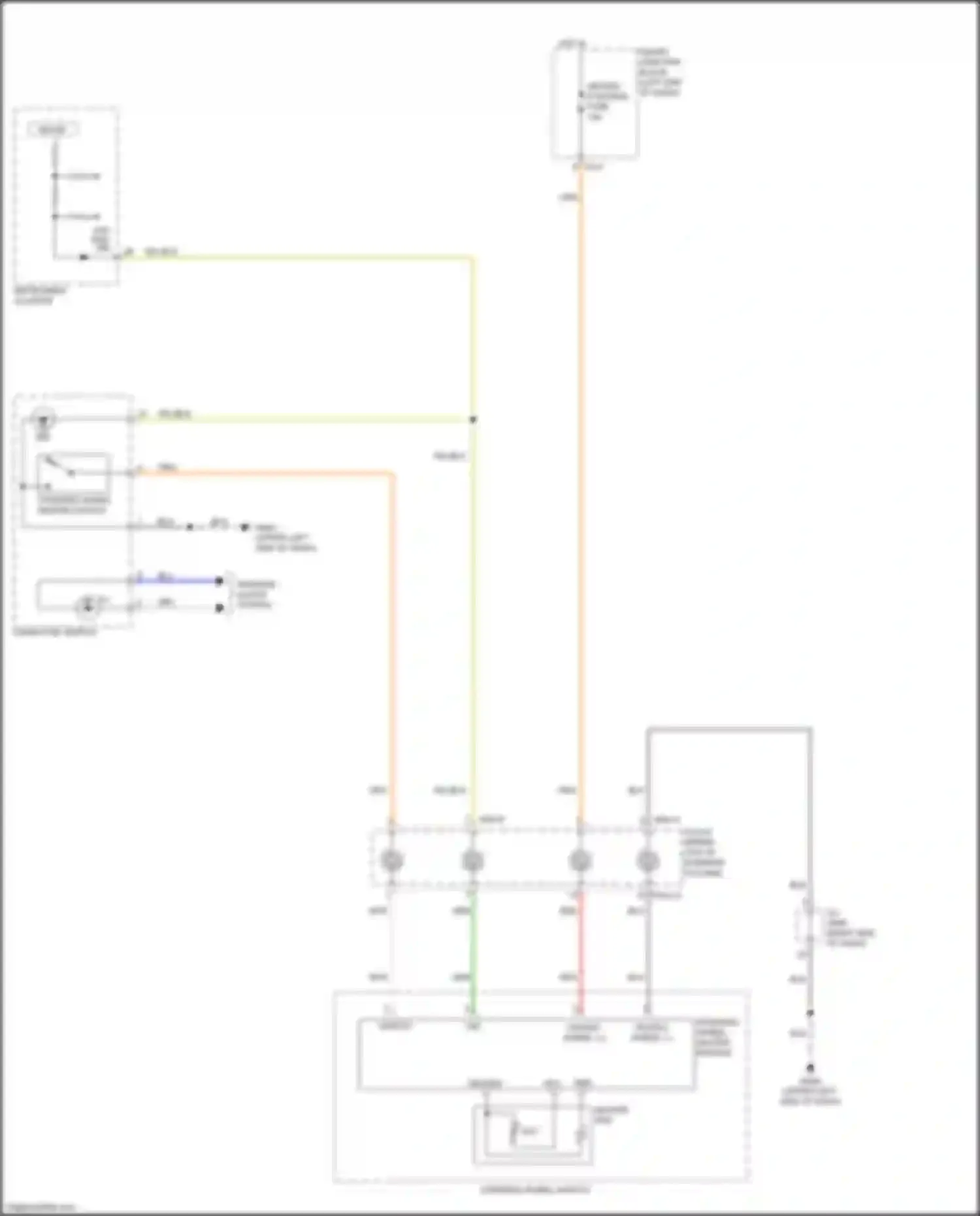 Wiring diagram instrument cluster for Kia Soul II facelift (2016-2019) (16 of 37)