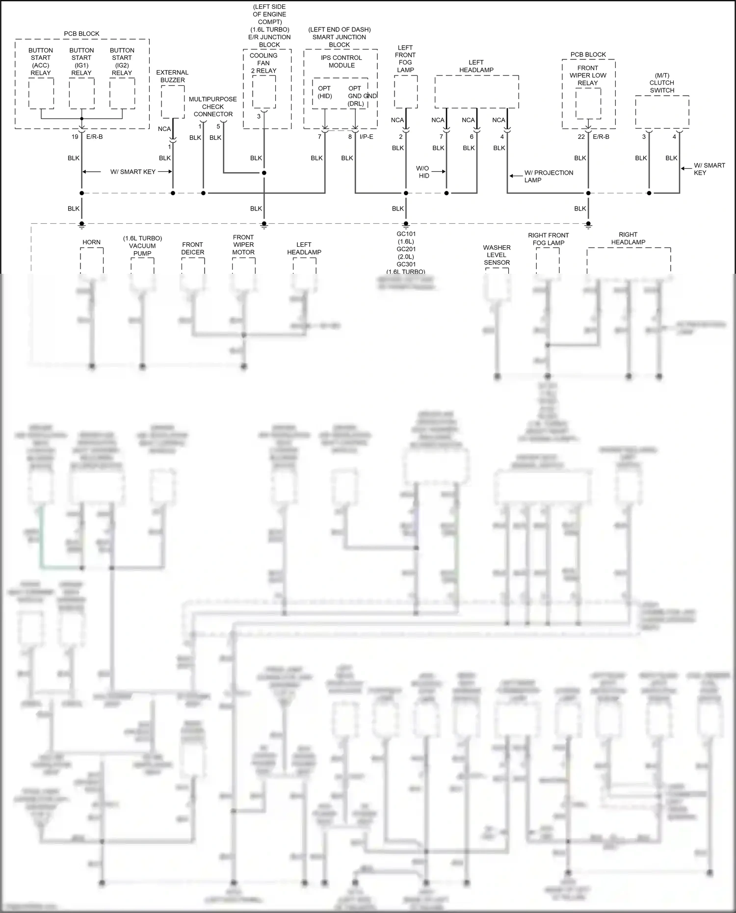 Wiring diagram i/p-e for Kia Soul II facelift (2016-2019) (2 of 45)