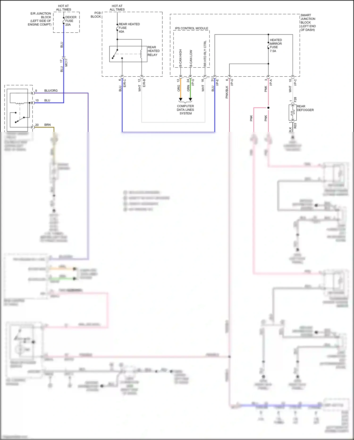 Wiring diagram i/p-e for Kia Soul II facelift (2016-2019) (13 of 45)