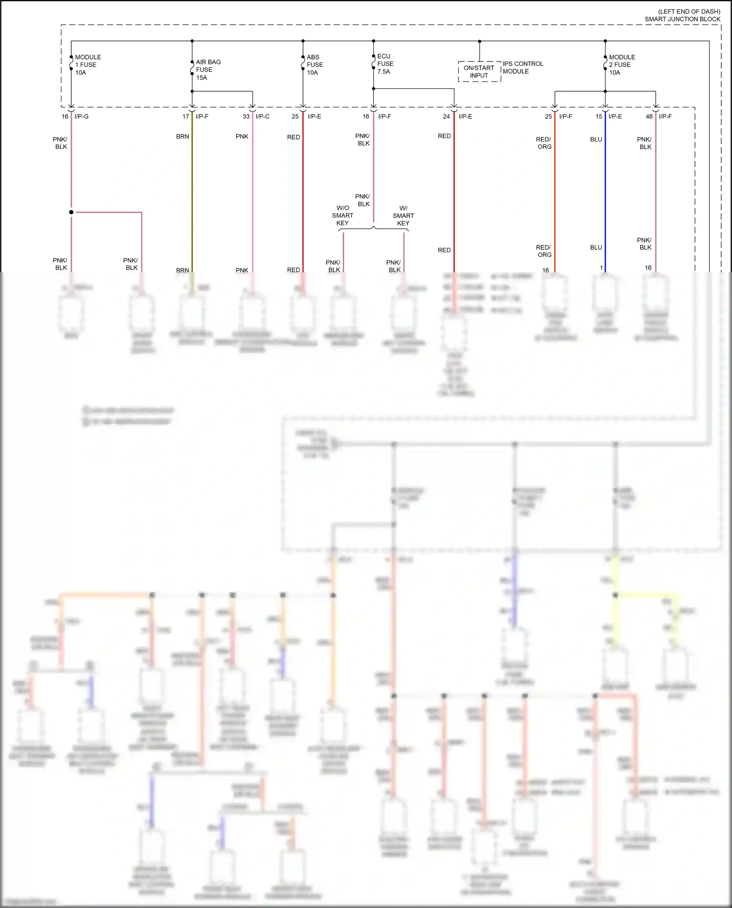 Wiring diagram i/p-e for Kia Soul II facelift (2016-2019) (8 of 45)