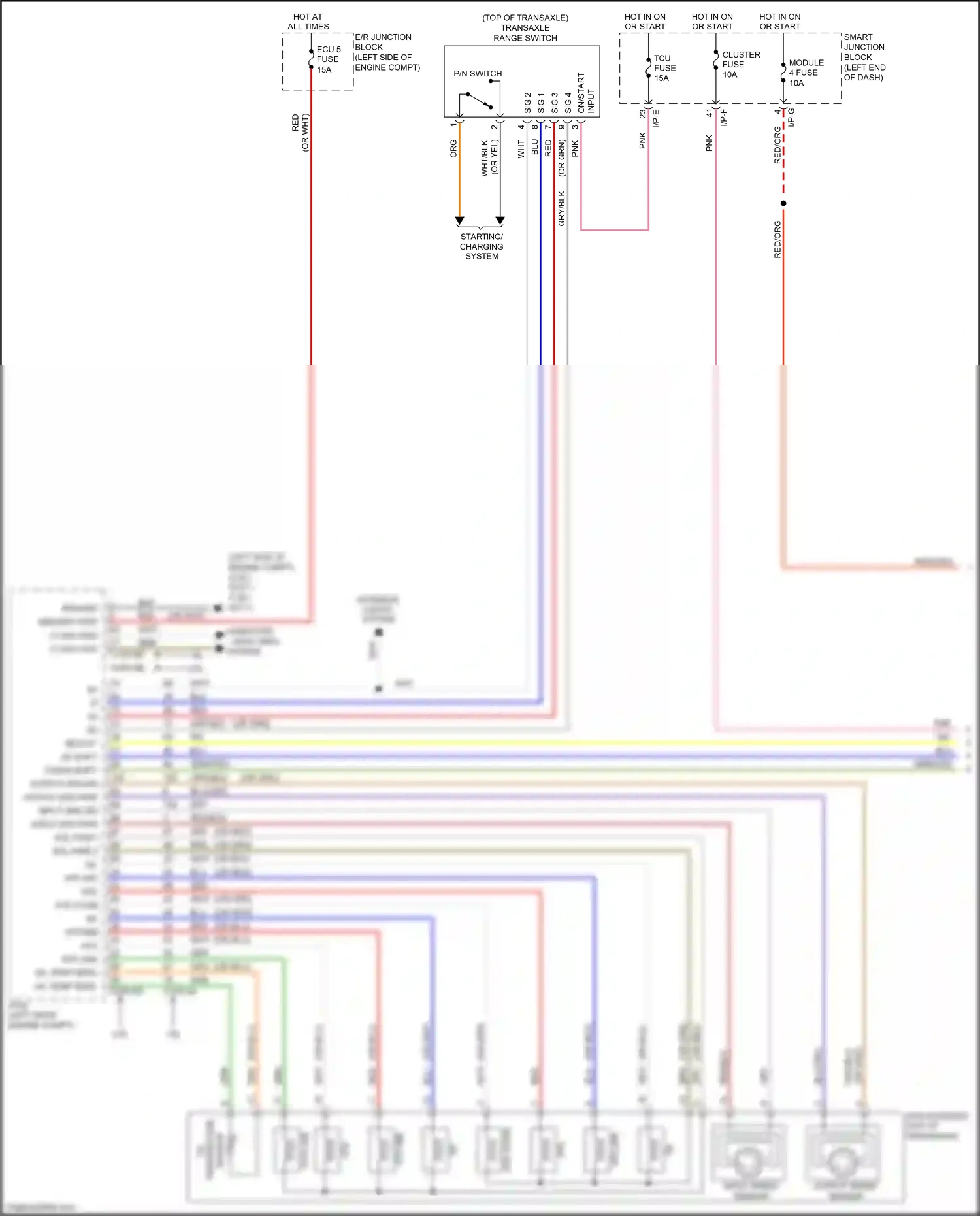 Wiring diagram i/p-e for Kia Soul II facelift (2016-2019) (23 of 45)