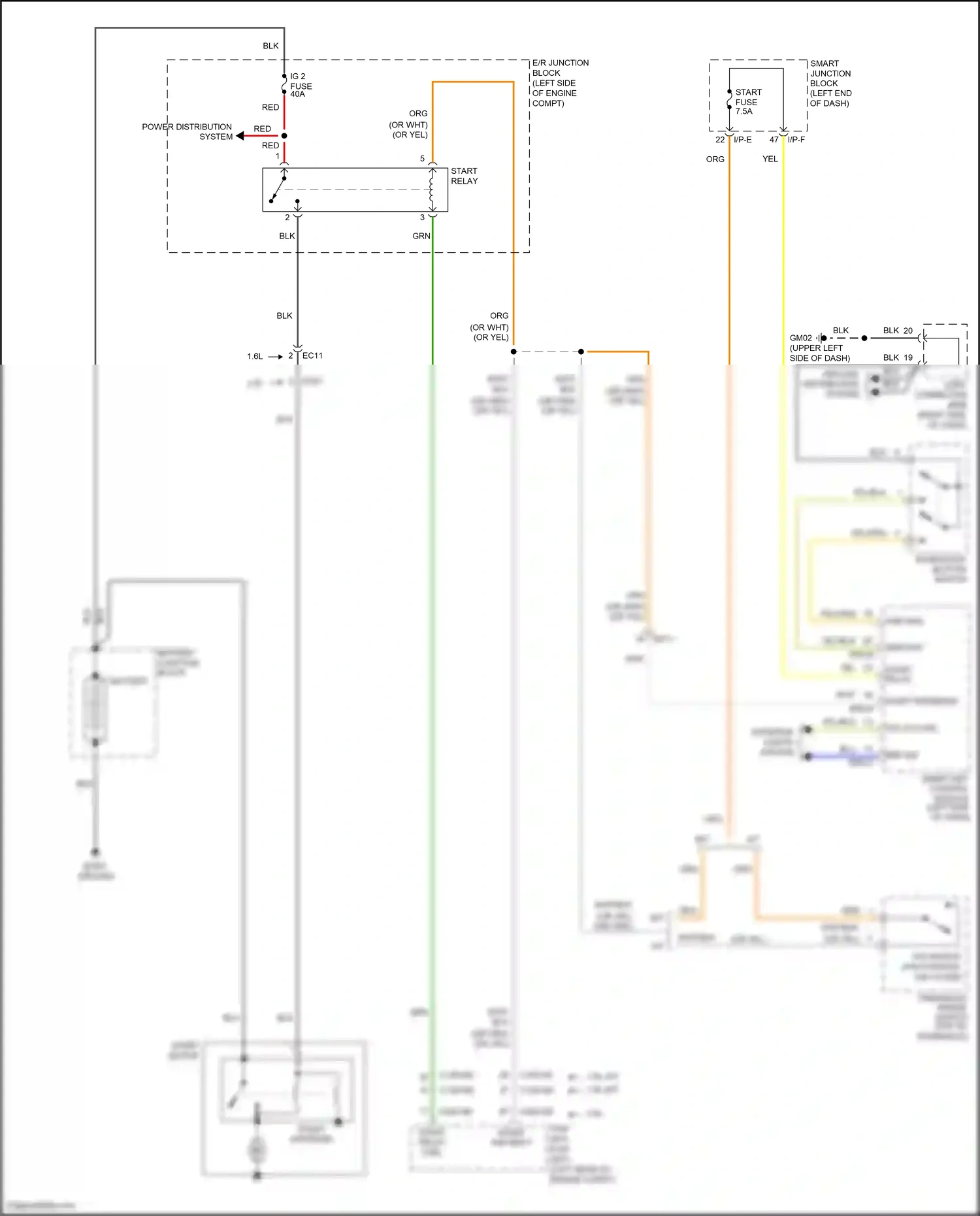 Wiring diagram i/p-e for Kia Soul II facelift (2016-2019) (41 of 45)
