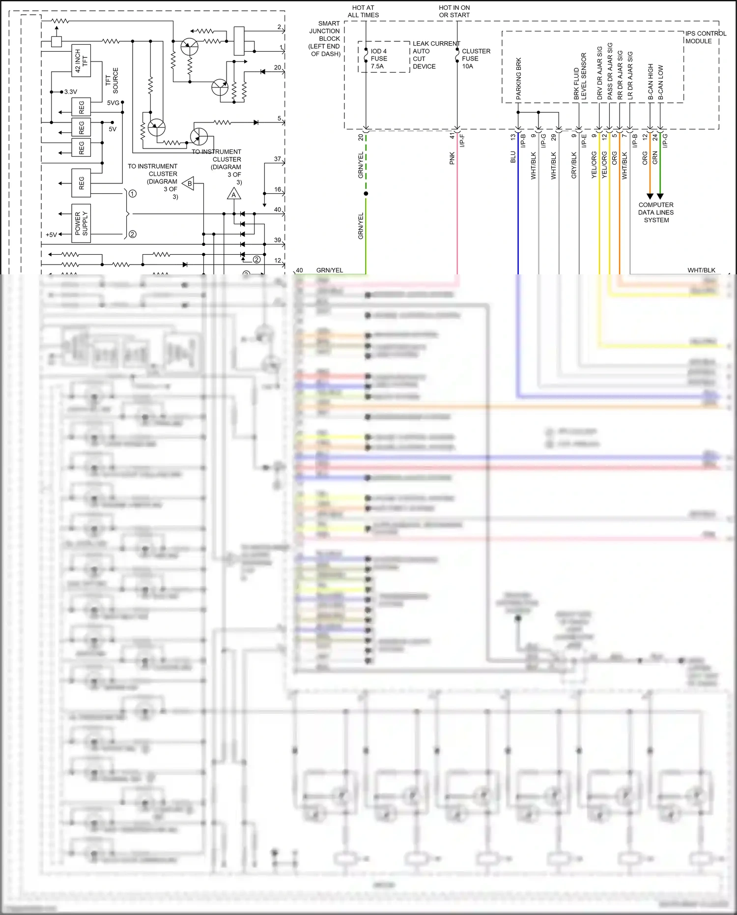Wiring diagram i/p-e for Kia Soul II facelift (2016-2019) (3 of 45)