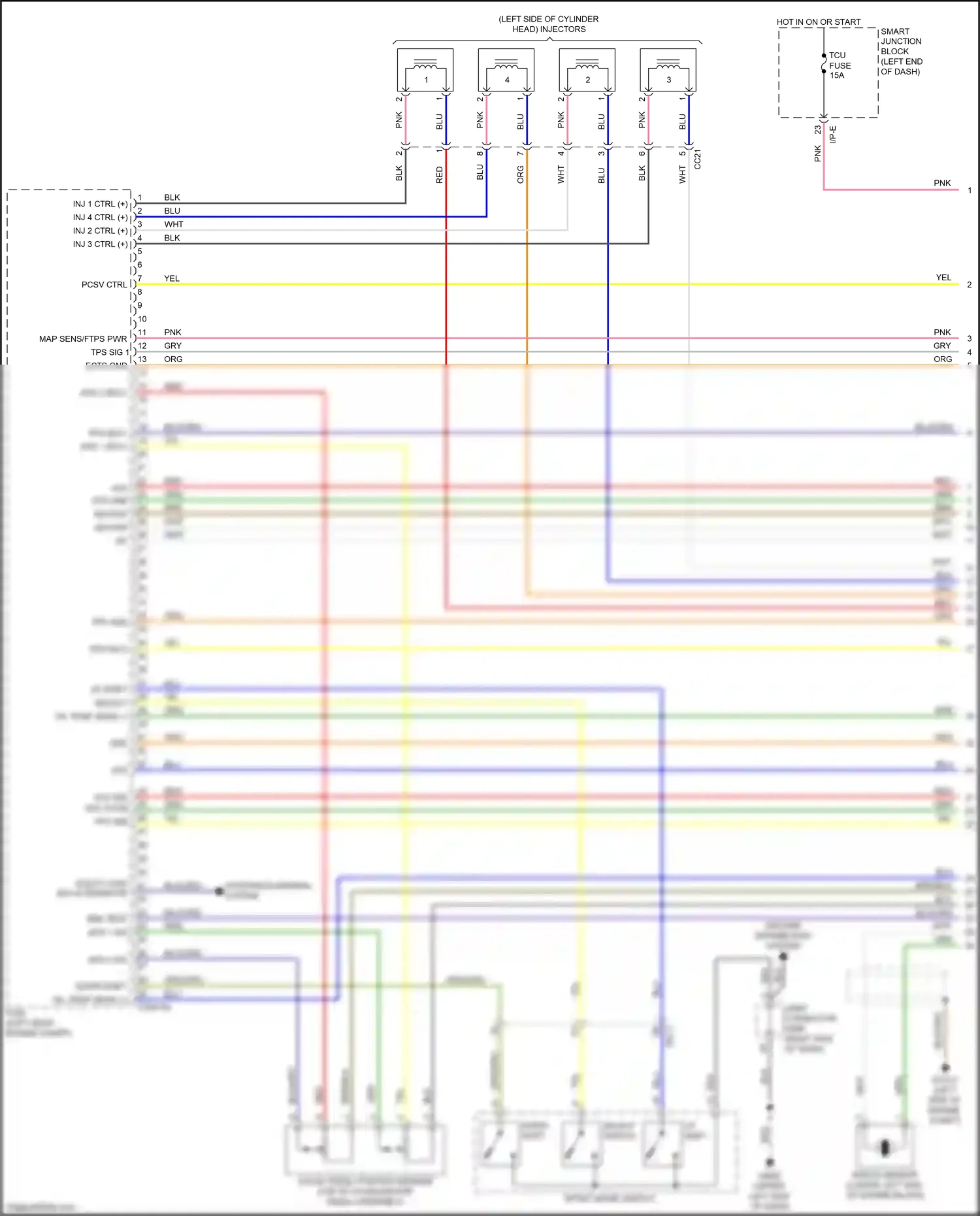 Wiring diagram i/p-e for Kia Soul II facelift (2016-2019) (38 of 45)