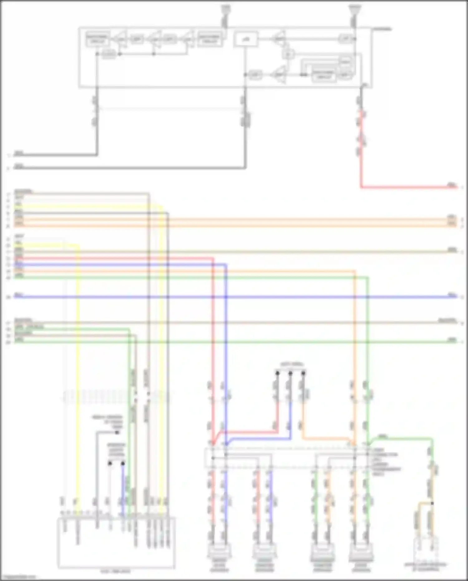 Wiring diagram matching circuit for Kia Soul II facelift (2016-2019) (3 of 5)