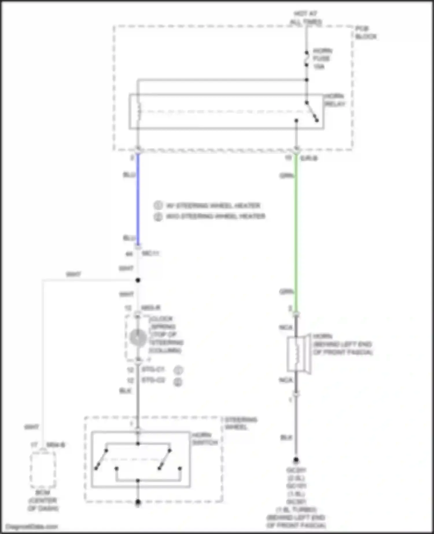 Wiring diagram pcb block for Kia Soul II facelift (2016-2019) (6 of 25)