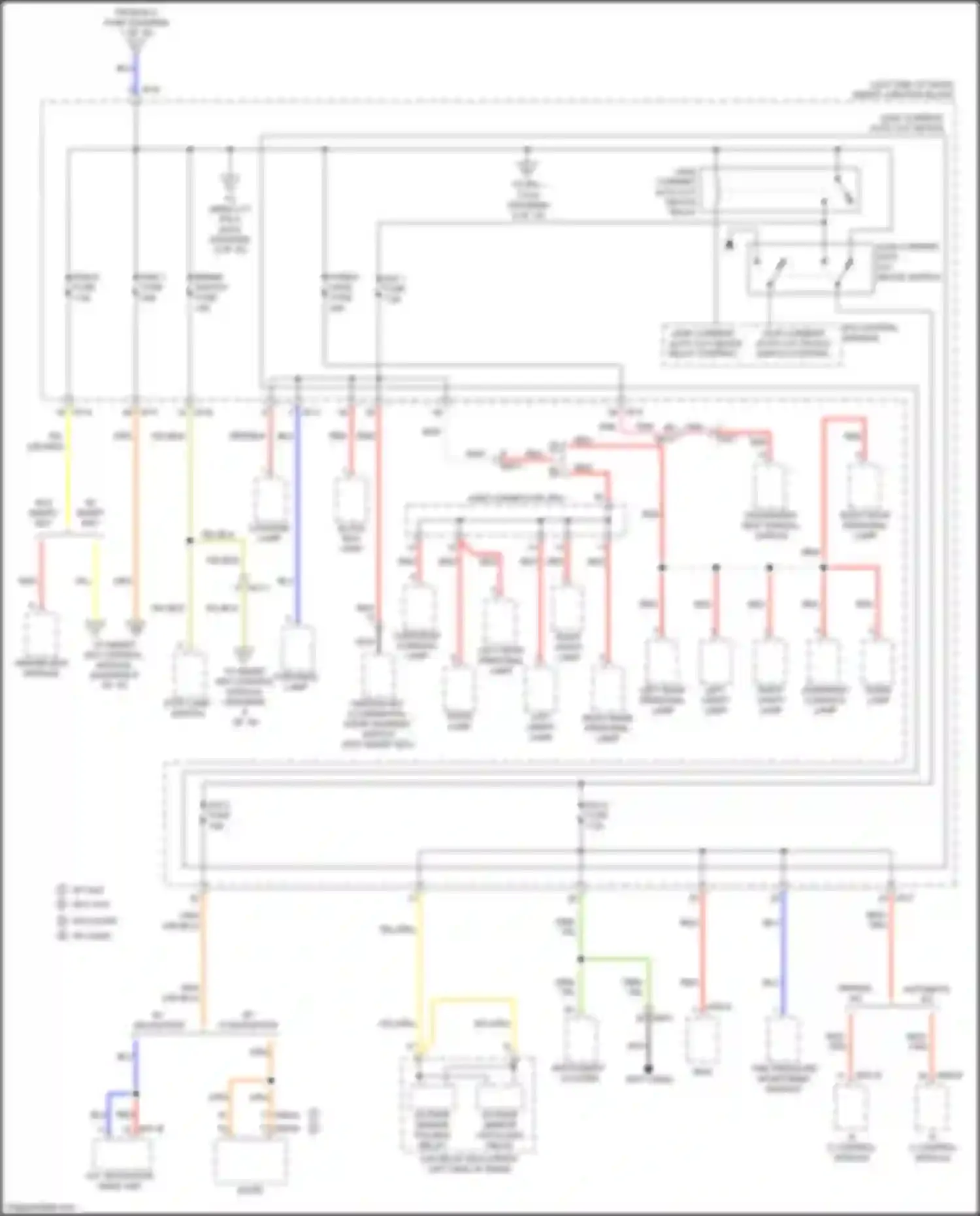 Wiring diagram pdm 1 fuse for Kia Soul II facelift (2016-2019) (2 of 2)