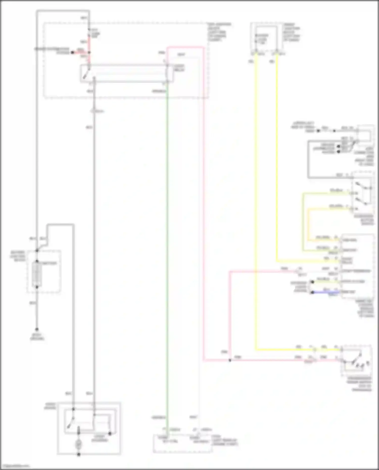Wiring diagram power distribution system for Kia Soul II facelift (2016-2019) (2 of 9)
