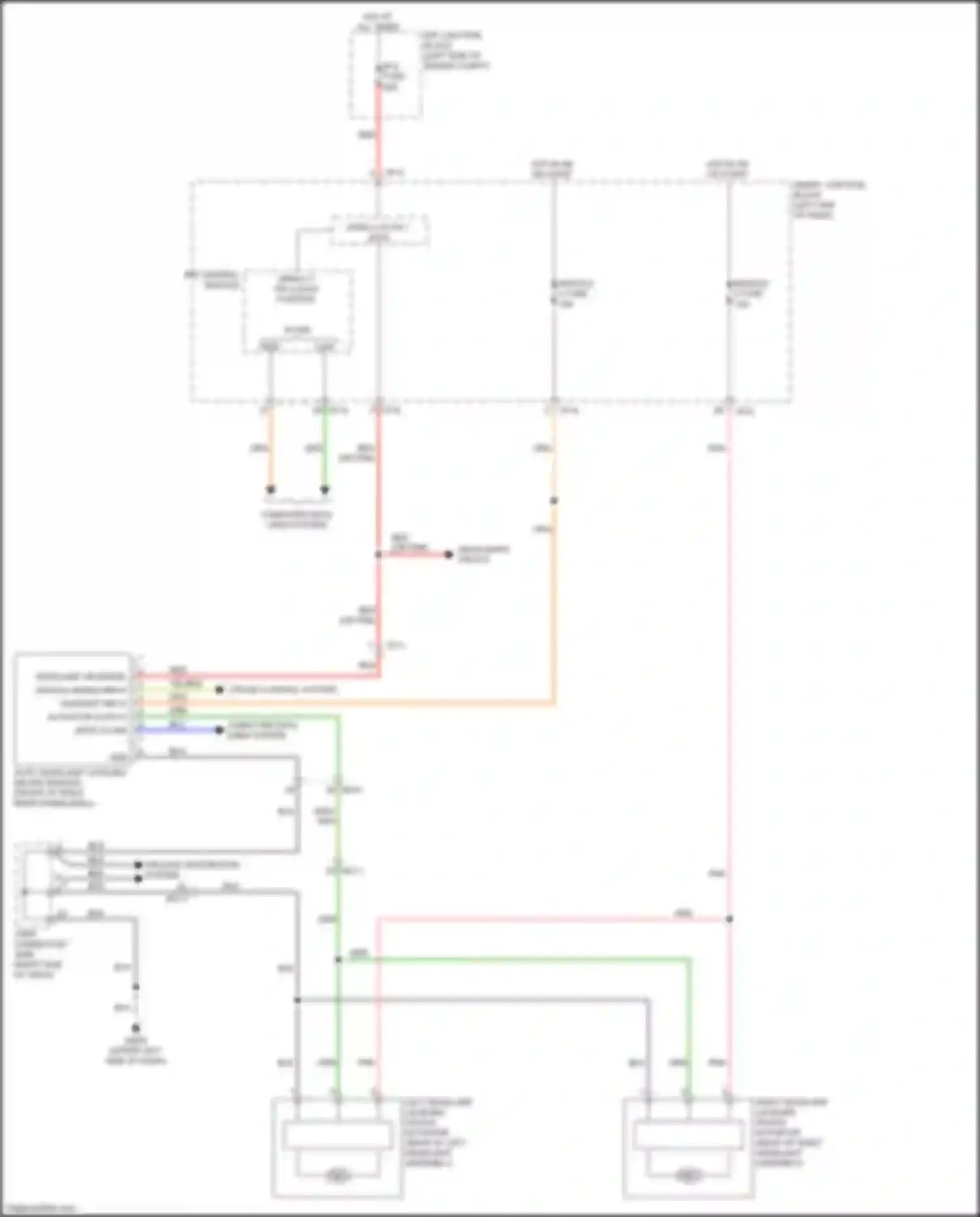 Wiring diagram right headlamp leveling device actuator for Kia Soul II facelift (2016-2019) (1 of 3)