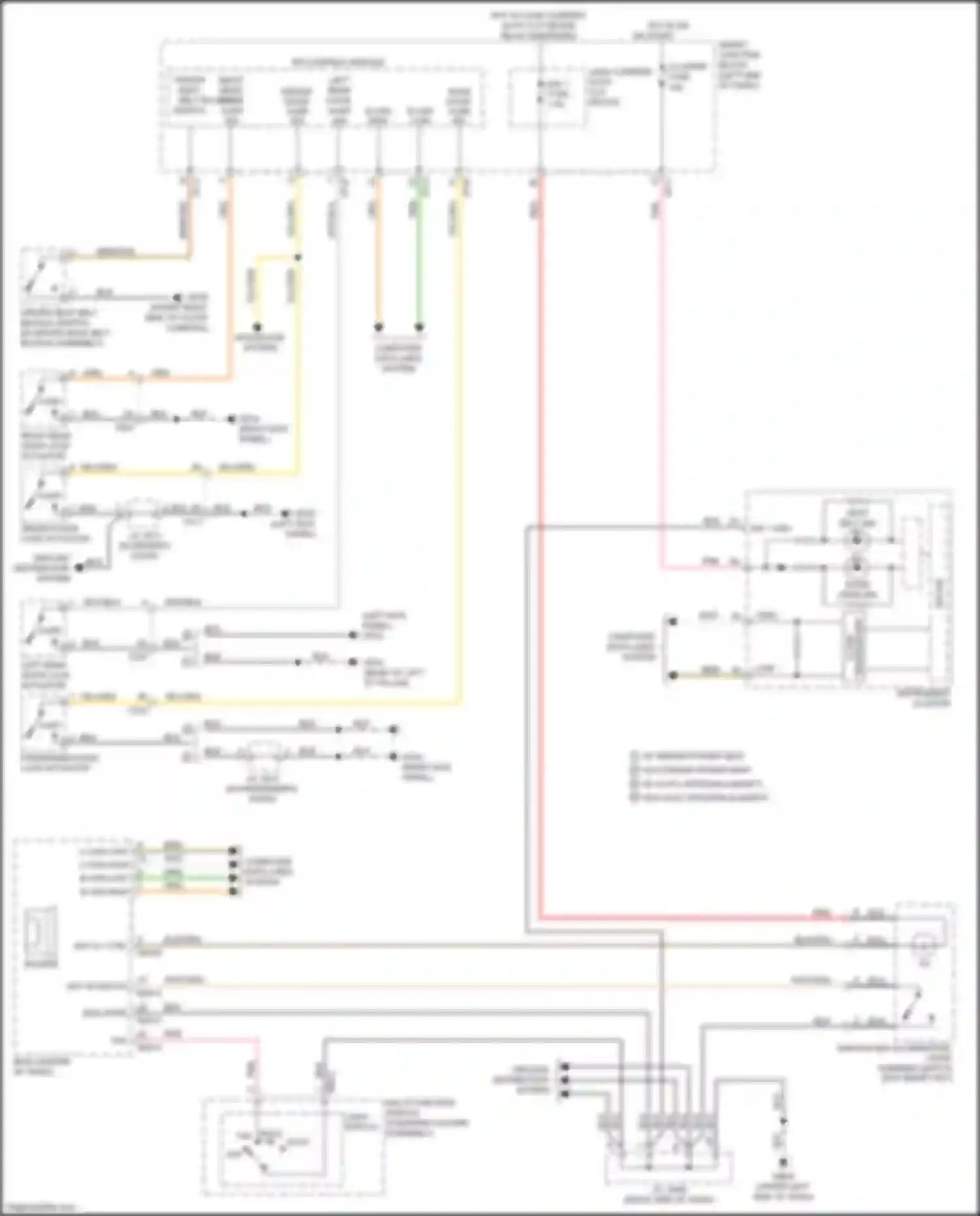 Wiring diagram steering column assembly for Kia Soul II facelift (2016-2019) (1 of 6)