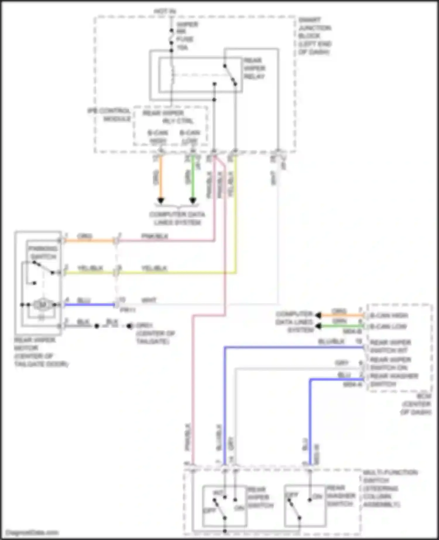 Wiring diagram steering column assembly for Kia Soul II facelift (2016-2019) (6 of 6)