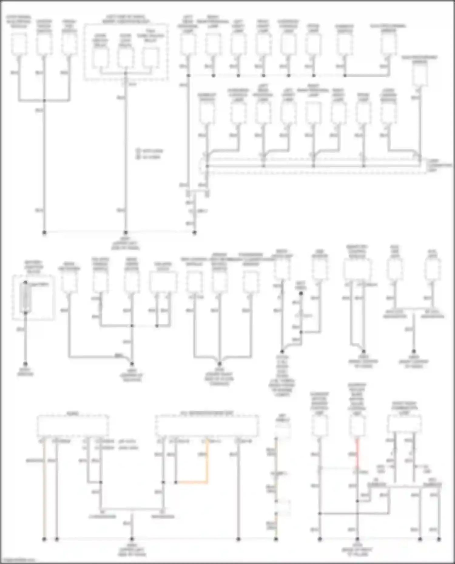 Wiring diagram tailgate latch for Kia Soul II facelift (2016-2019) (3 of 5)