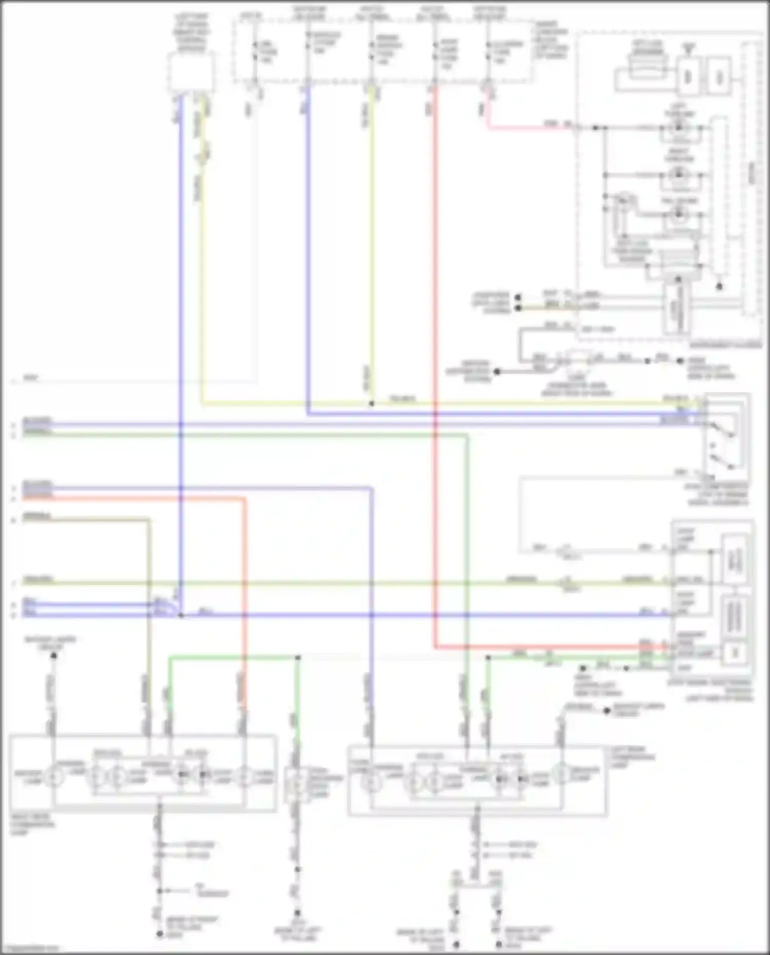 Wiring diagram turn lamp for Kia Soul II facelift (2016-2019) (3 of 7)