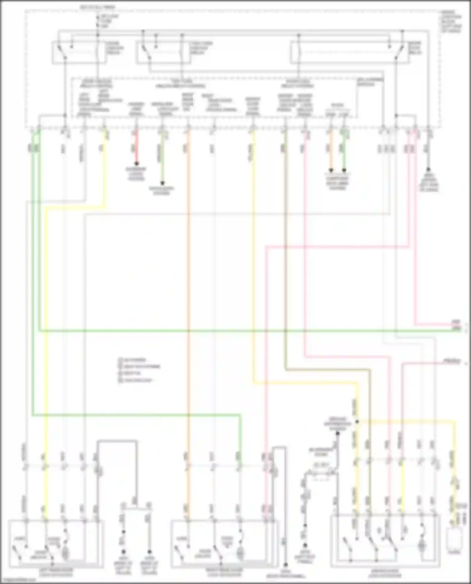 Wiring diagram two turn unlock relay for Kia Soul II facelift (2016-2019) (1 of 5)