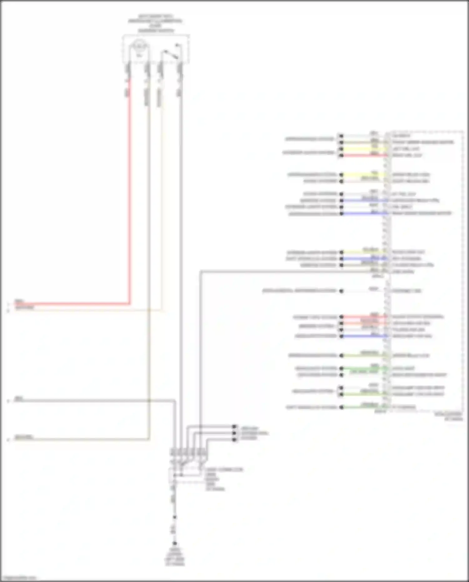 Wiring diagram unfolding relay ctrl for Kia Soul II facelift (2016-2019) (1 of 1)