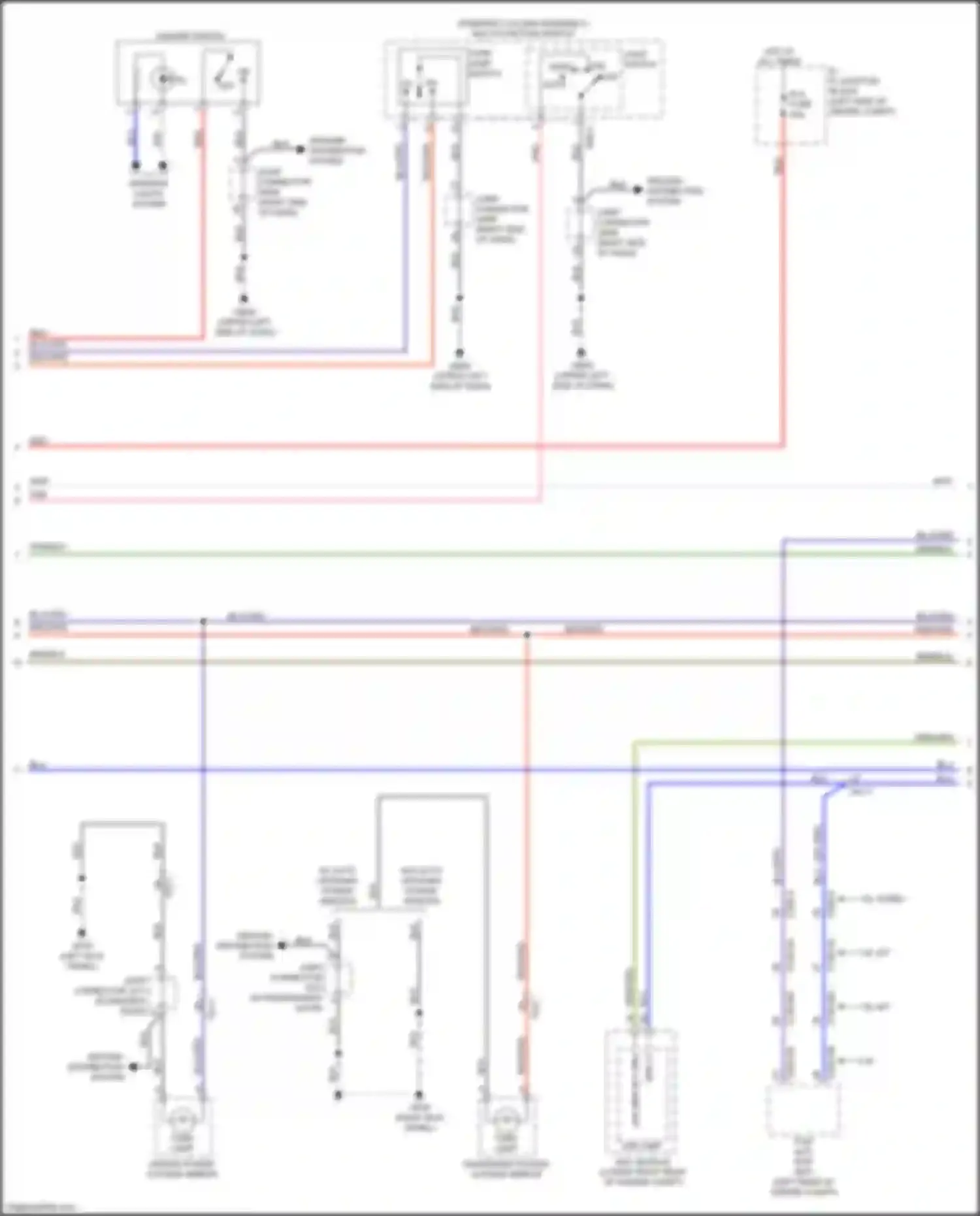 Wiring diagram w/ auto up/down power window for Kia Soul II facelift (2016-2019) (1 of 2)