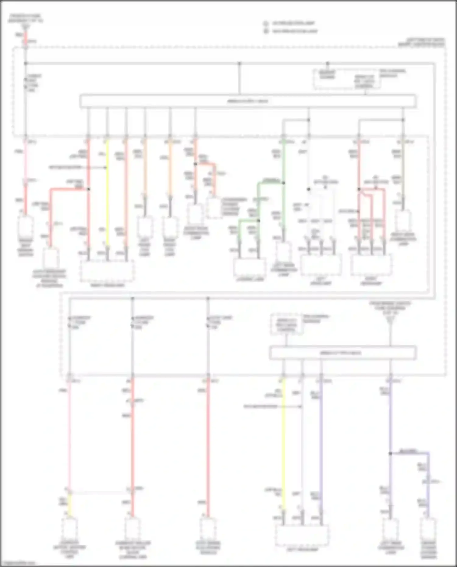 Wiring diagram w/ projection lamp for Kia Soul II facelift (2016-2019) (3 of 3)