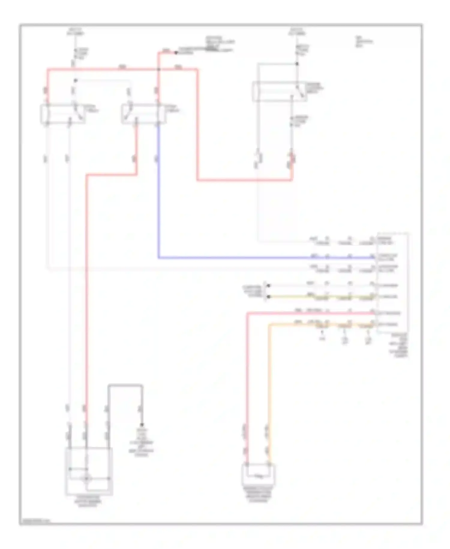 Soul Kia II (2013-2016): Cooling fan circuit