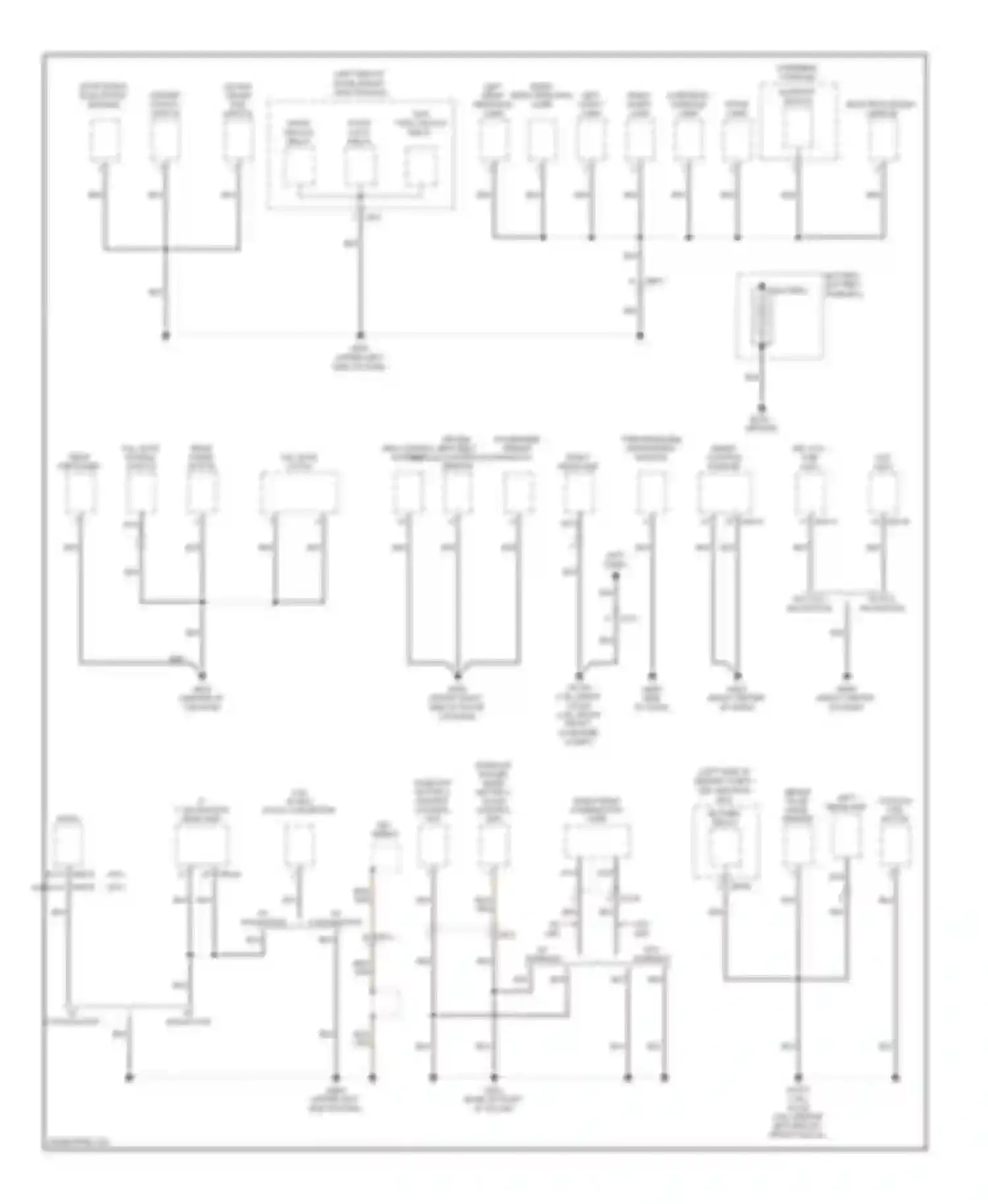 Soul Kia II (2013-2016): Ground distribution circuit (1 of 4)