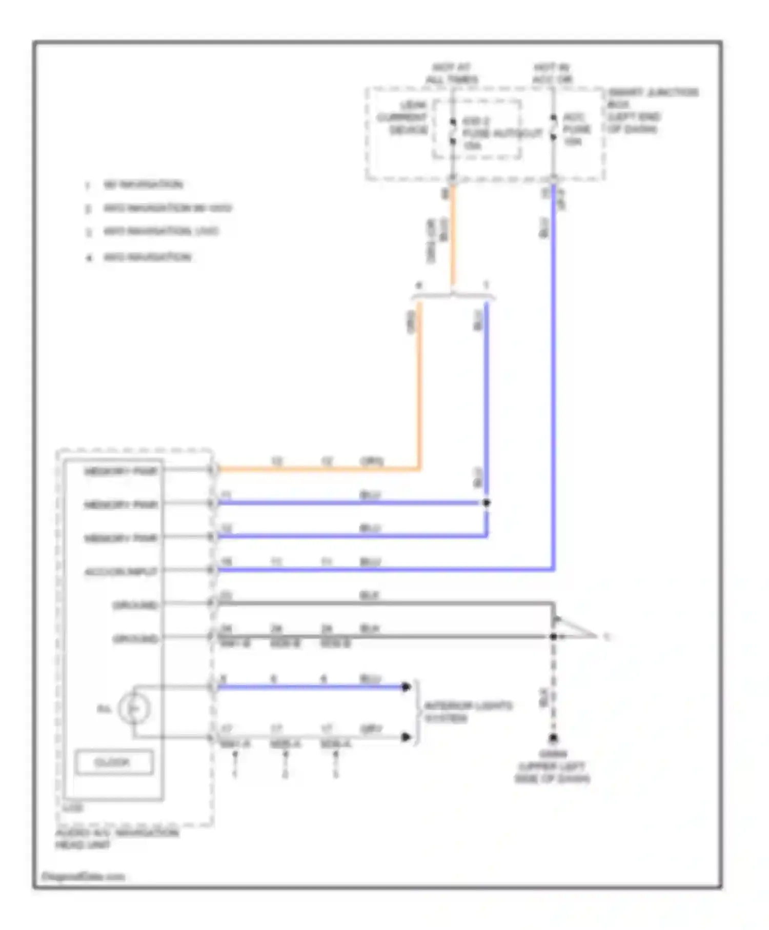 Soul Kia II (2013-2016): Clock circuit