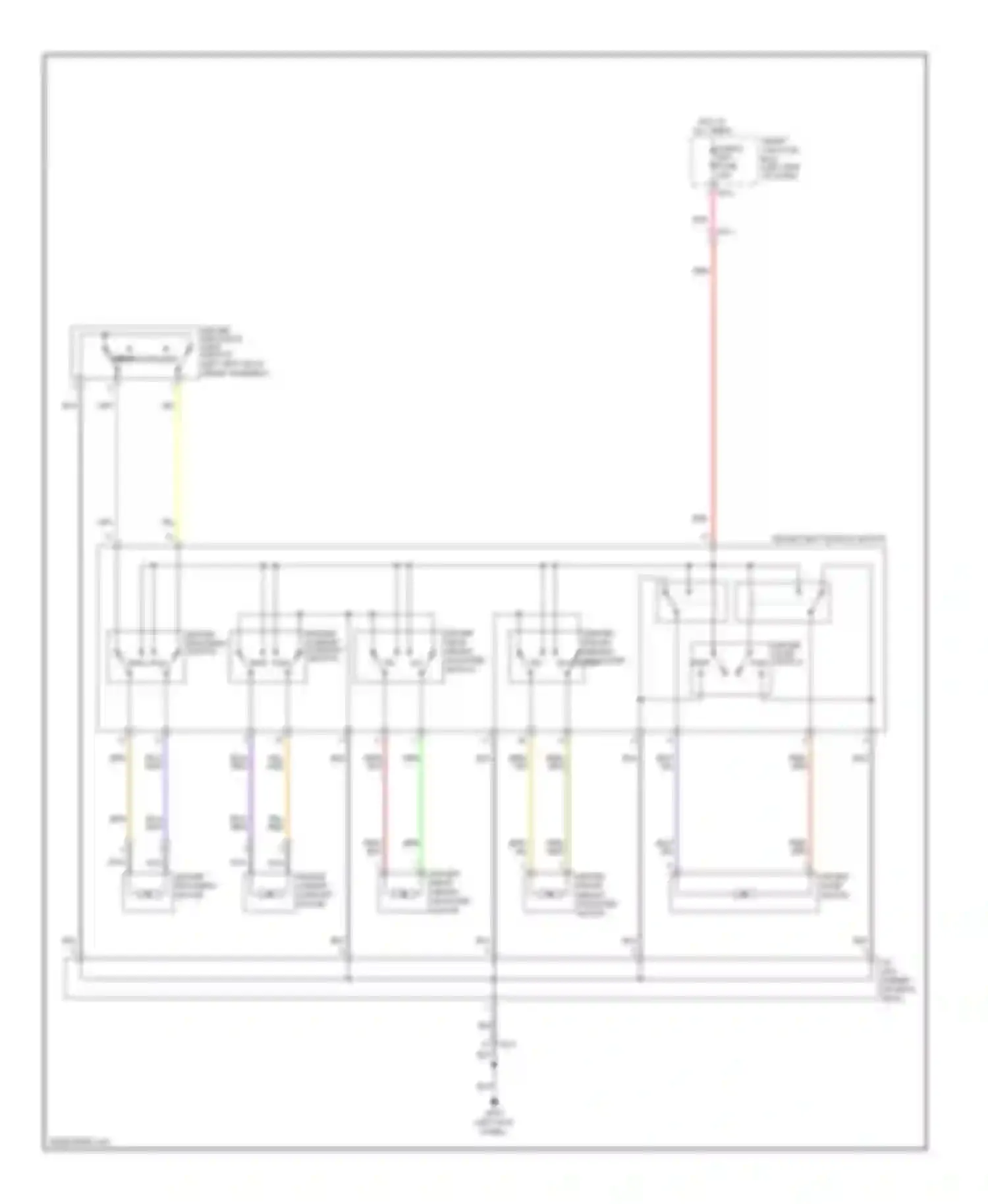 Soul Kia II (2013-2016): Power seat circuit