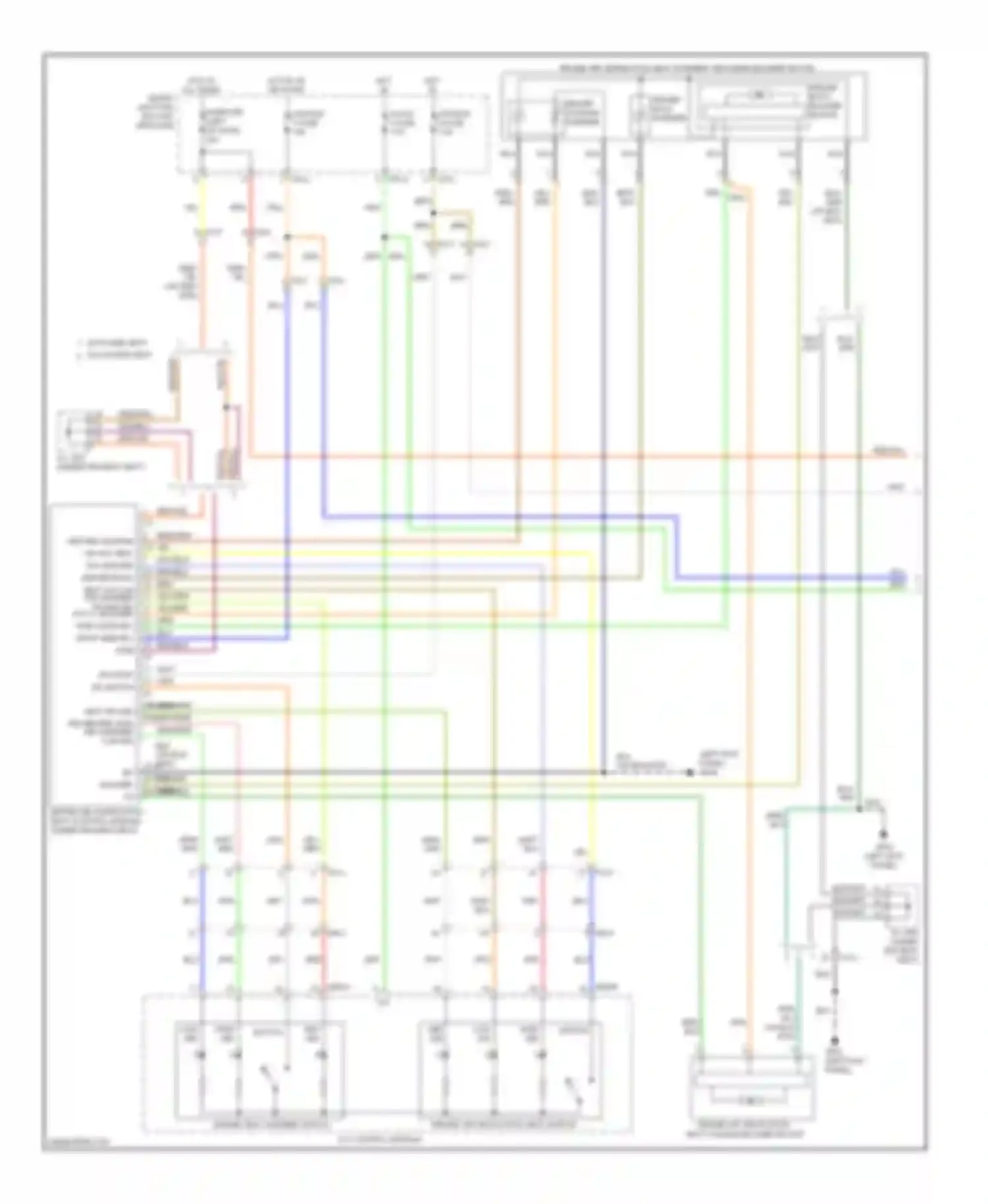 Soul Kia II (2013-2016): Seat ventilation circuit (1 of 2)