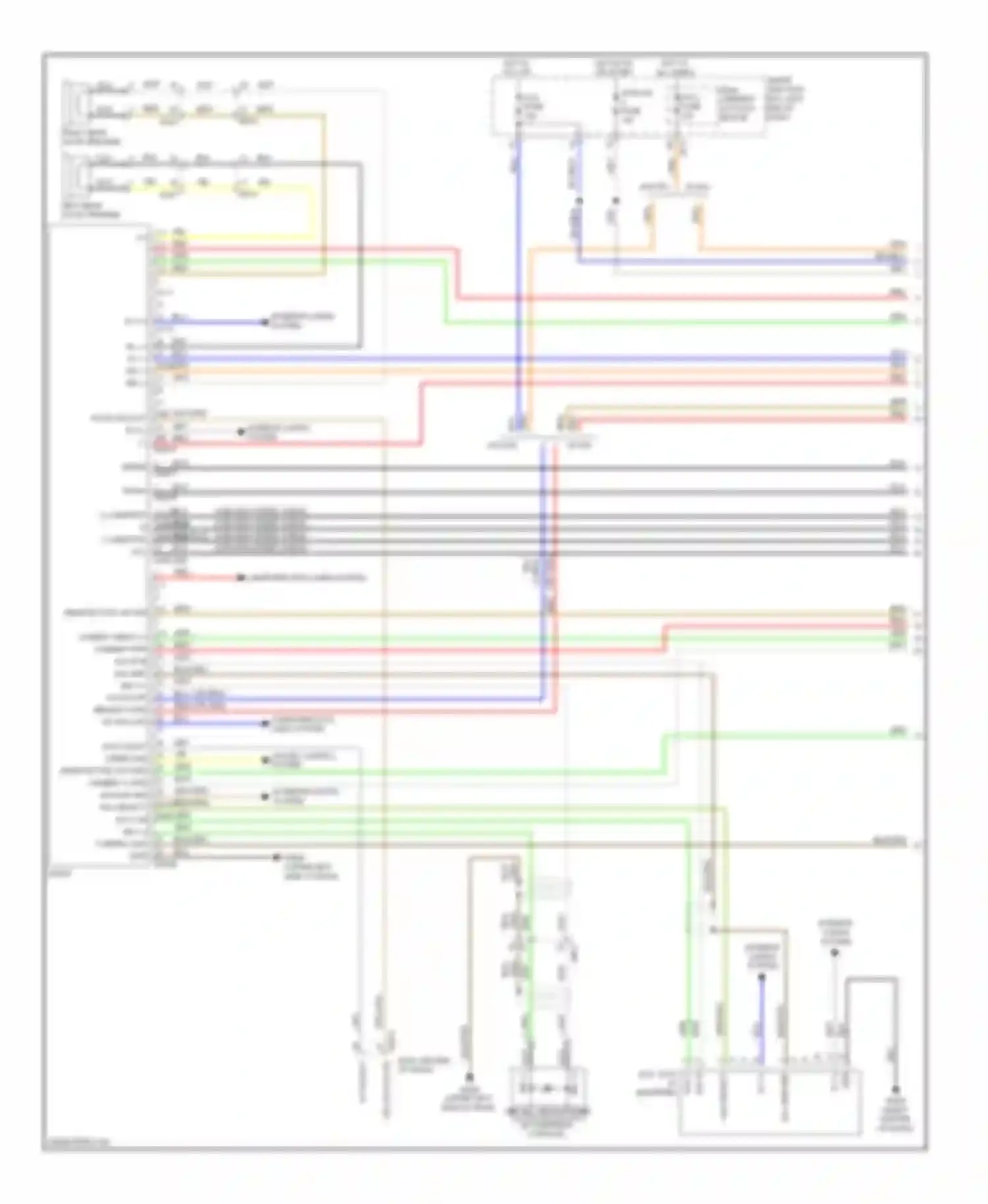 Soul Kia II (2013-2016): Radio circuit, without navigation with uvo without amplifier (1 of 3)