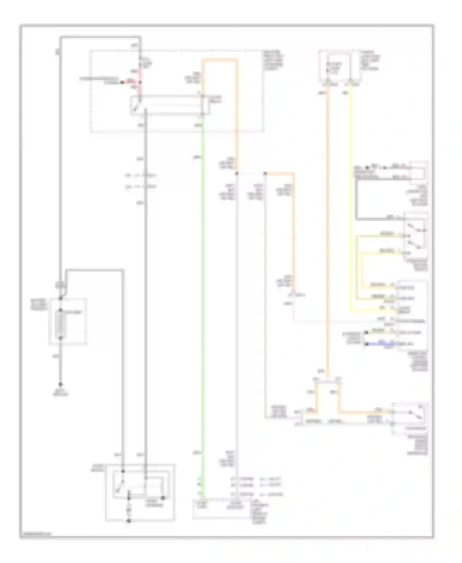 Soul Kia II (2013-2016): Starting circuit, with smart key & without isg