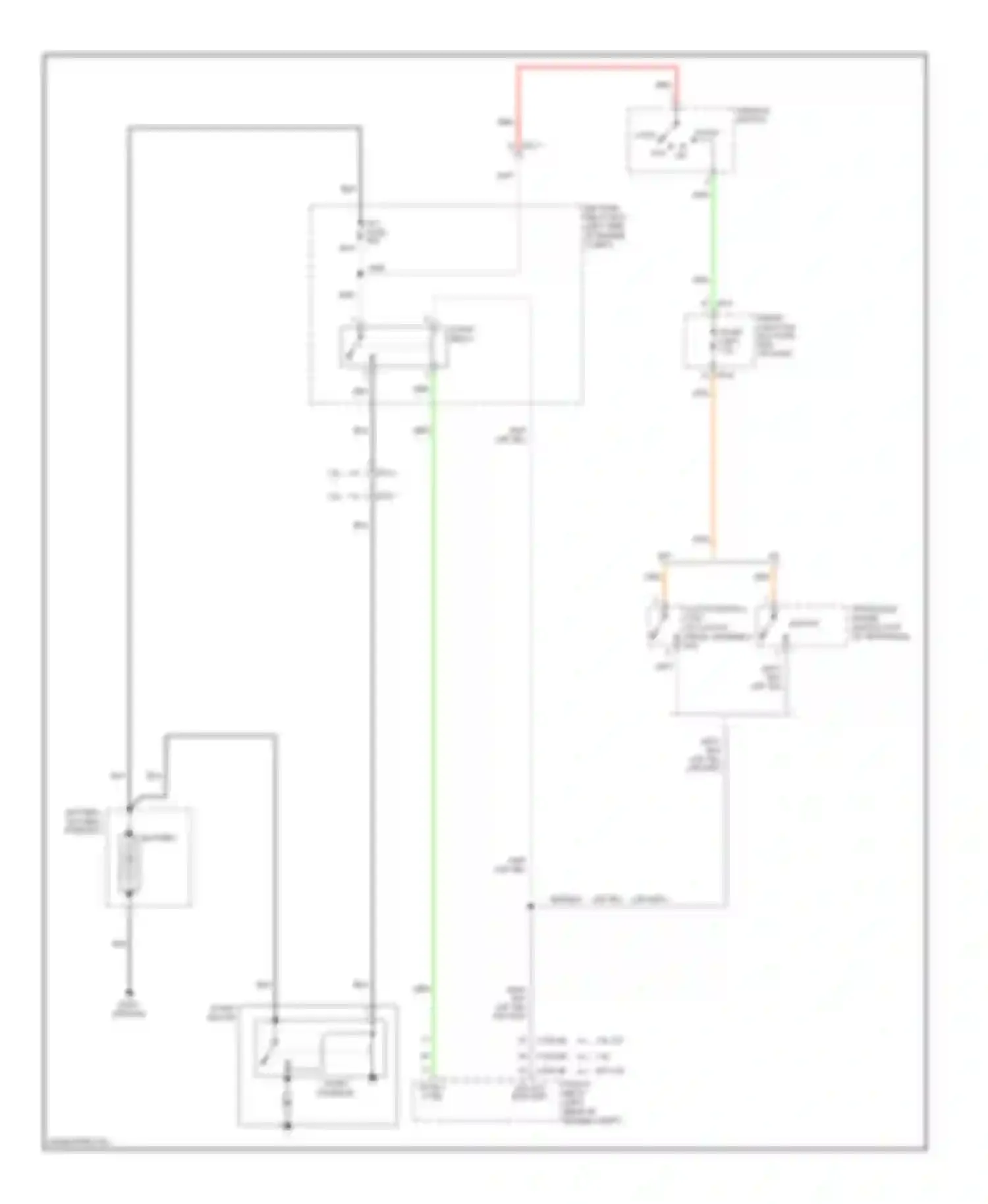 Soul Kia II (2013-2016): Starting circuit, without smart key & isg