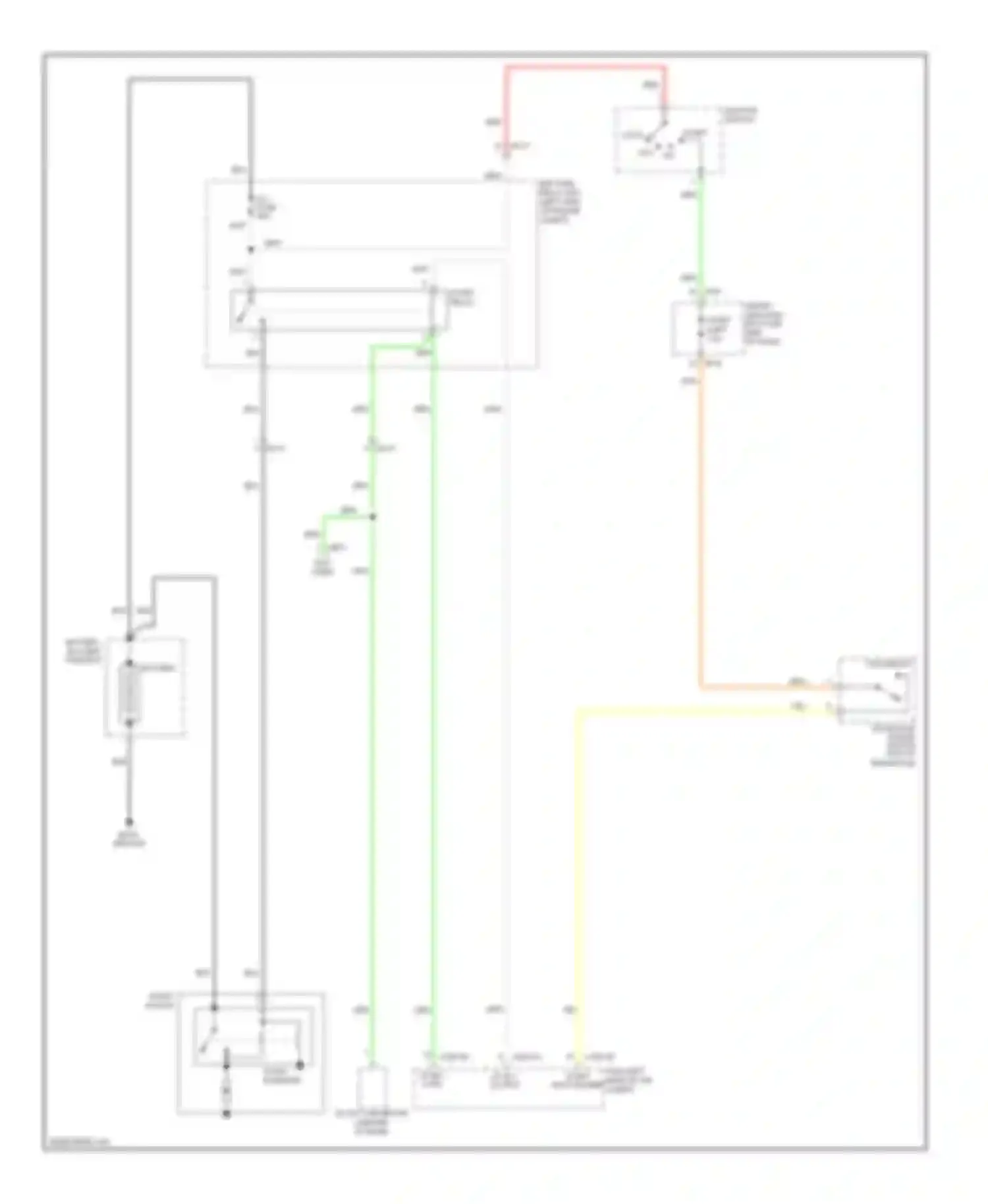 Soul Kia II (2013-2016): Starting circuit, without smart key & with isg