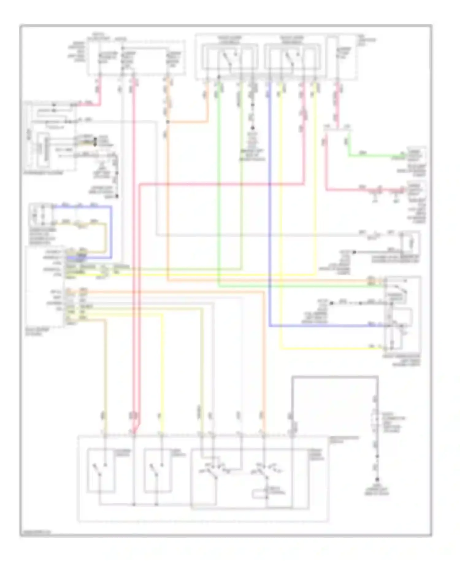 Soul Kia II (2013-2016): Front wiper/washer circuit