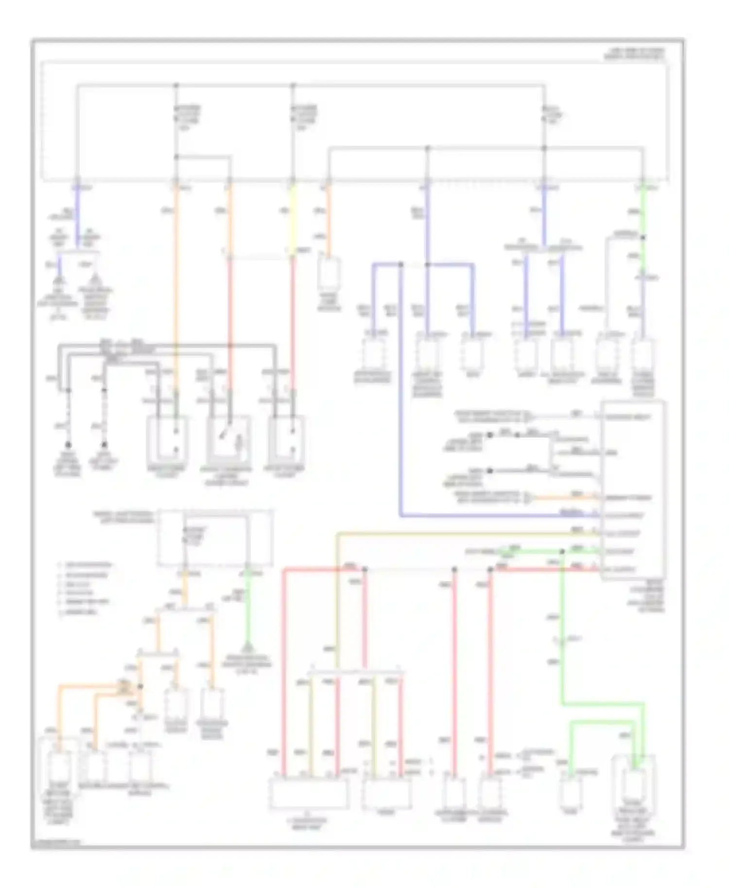 Wiring diagram audio a/v, navigation head unit for Kia Soul II (2013-2016) (2 of 2)