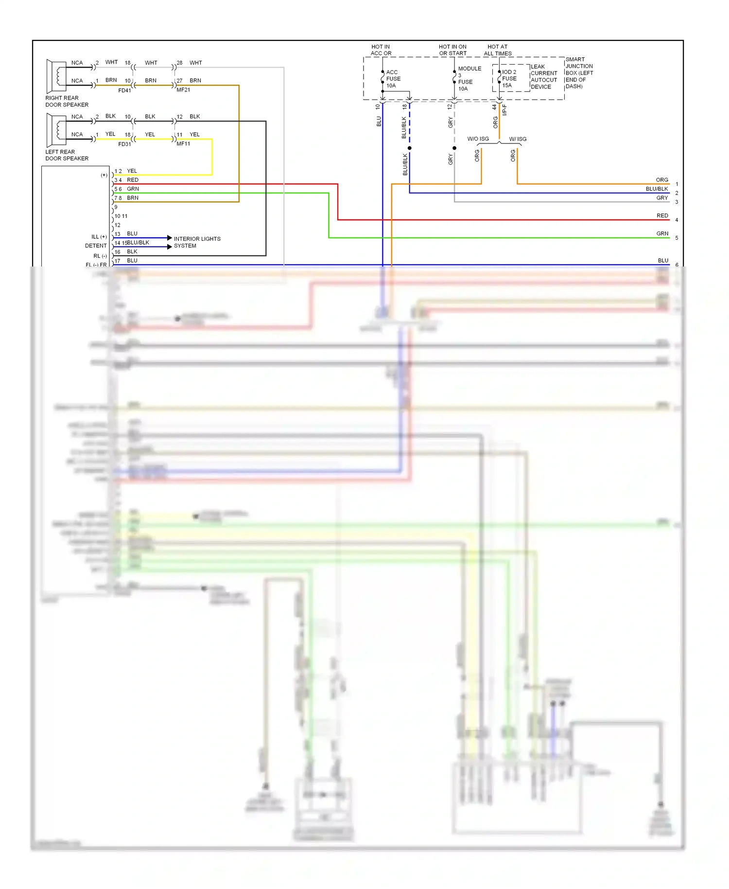 Wiring diagram blu for Kia Soul II (2013-2016) (102 of 117)