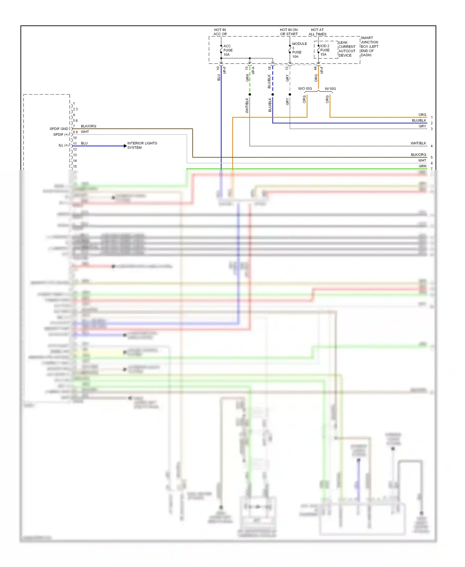 Wiring diagram blu for Kia Soul II (2013-2016) (98 of 117)