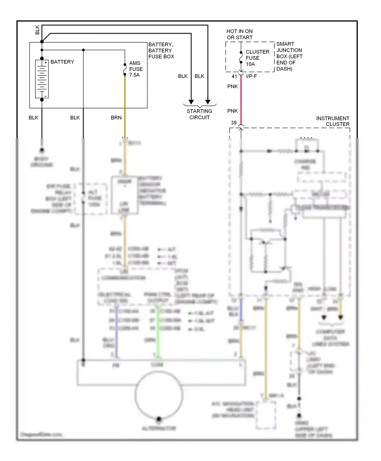 Wiring diagram blu for Kia Soul II (2013-2016) (101 of 117)