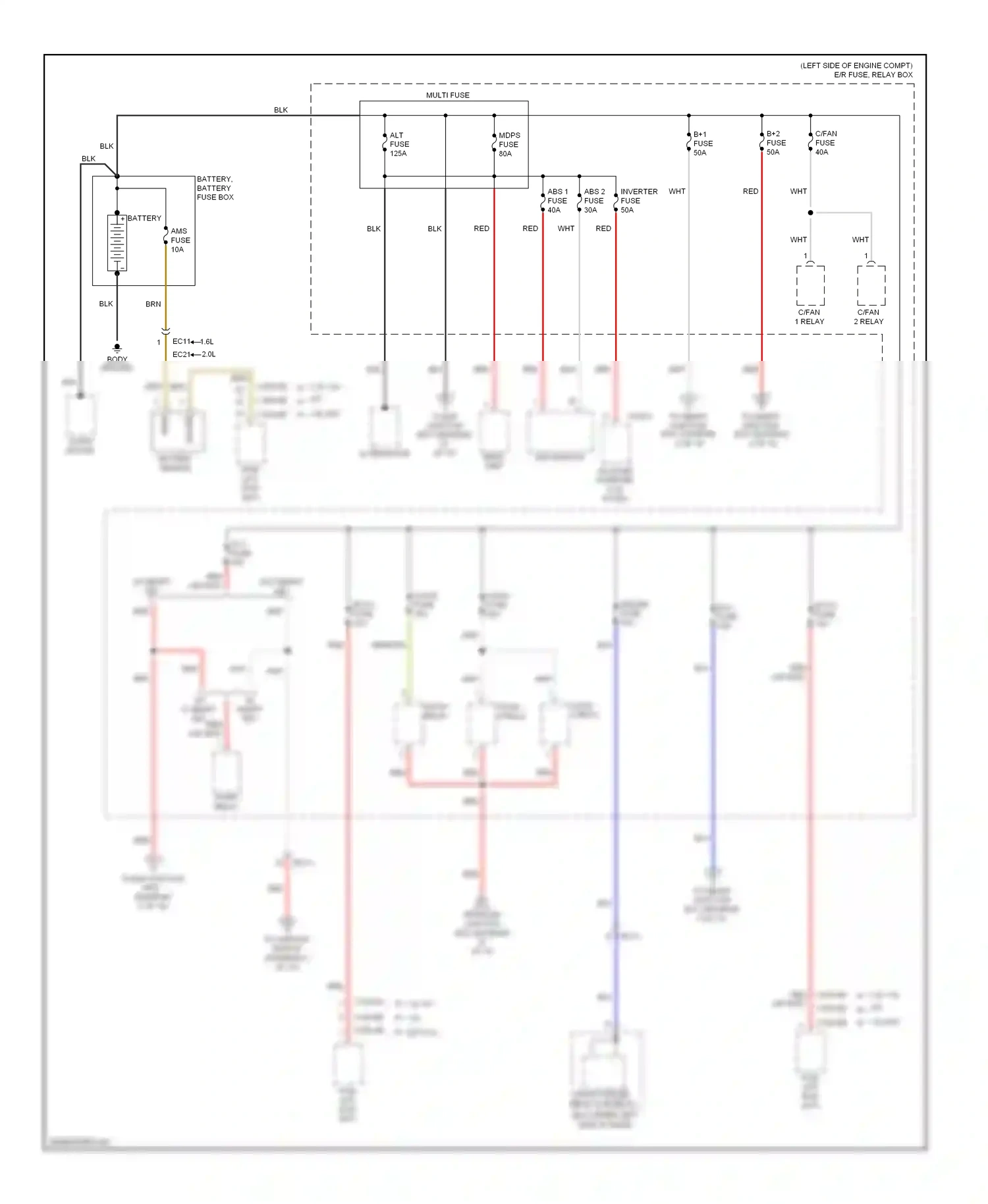Wiring diagram blu for Kia Soul II (2013-2016) (72 of 117)