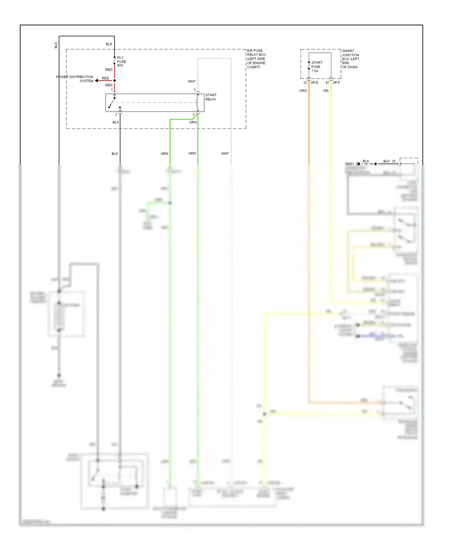 Wiring diagram blu for Kia Soul II (2013-2016) (108 of 117)