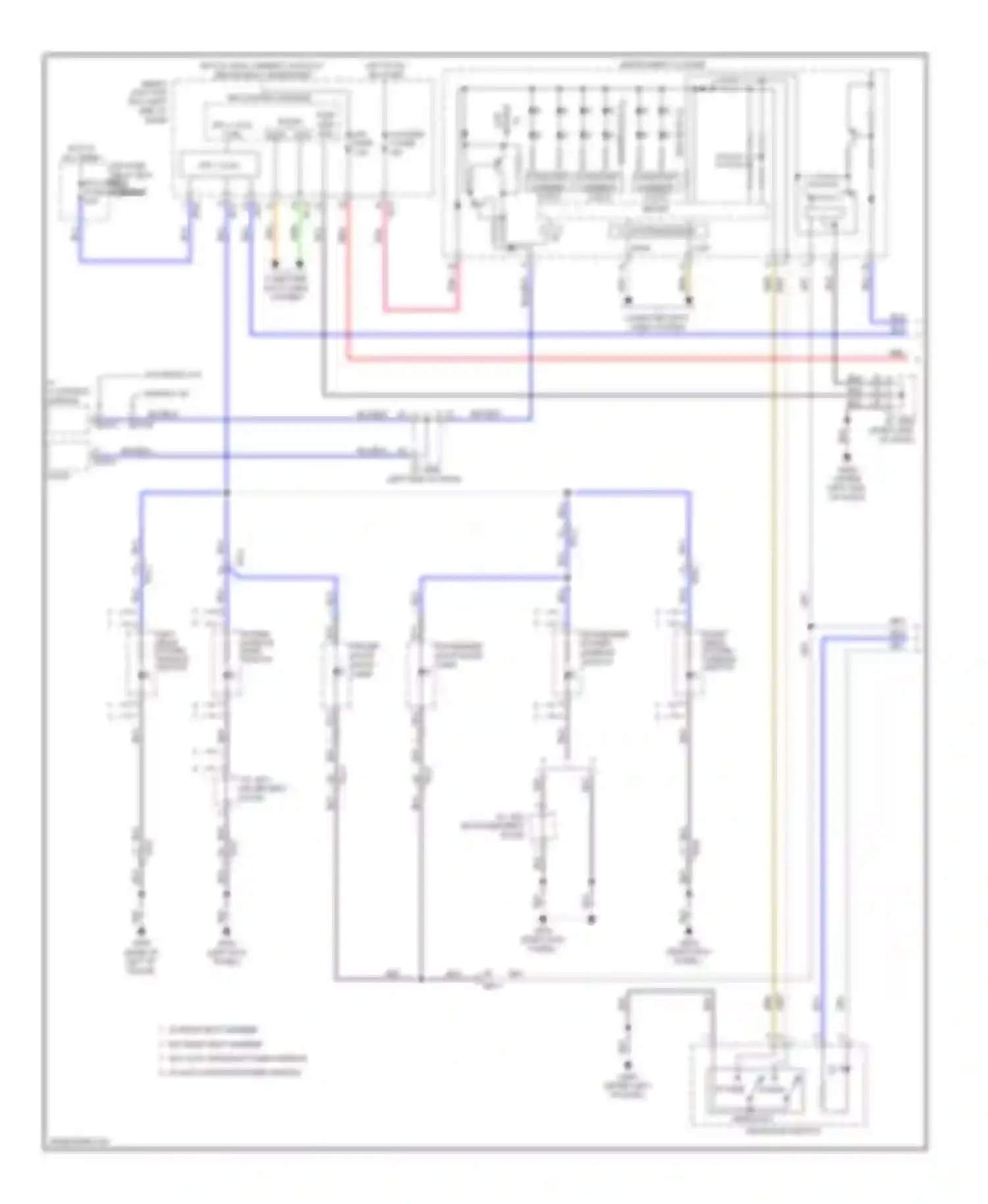 Wiring diagram crash pad switch for Kia Soul II (2013-2016) (3 of 4)