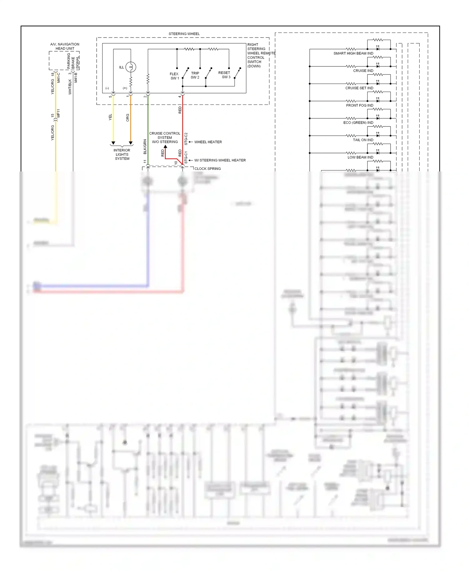 Wiring diagram dial back ill for Kia Soul II (2013-2016) (1 of 2)